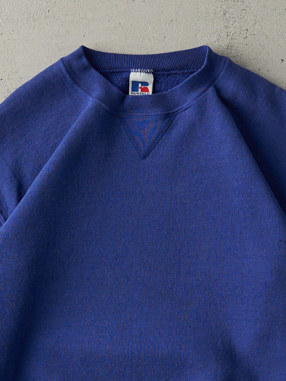 Vintage 90s Blue Russell Athletics Blank Crewneck (M)