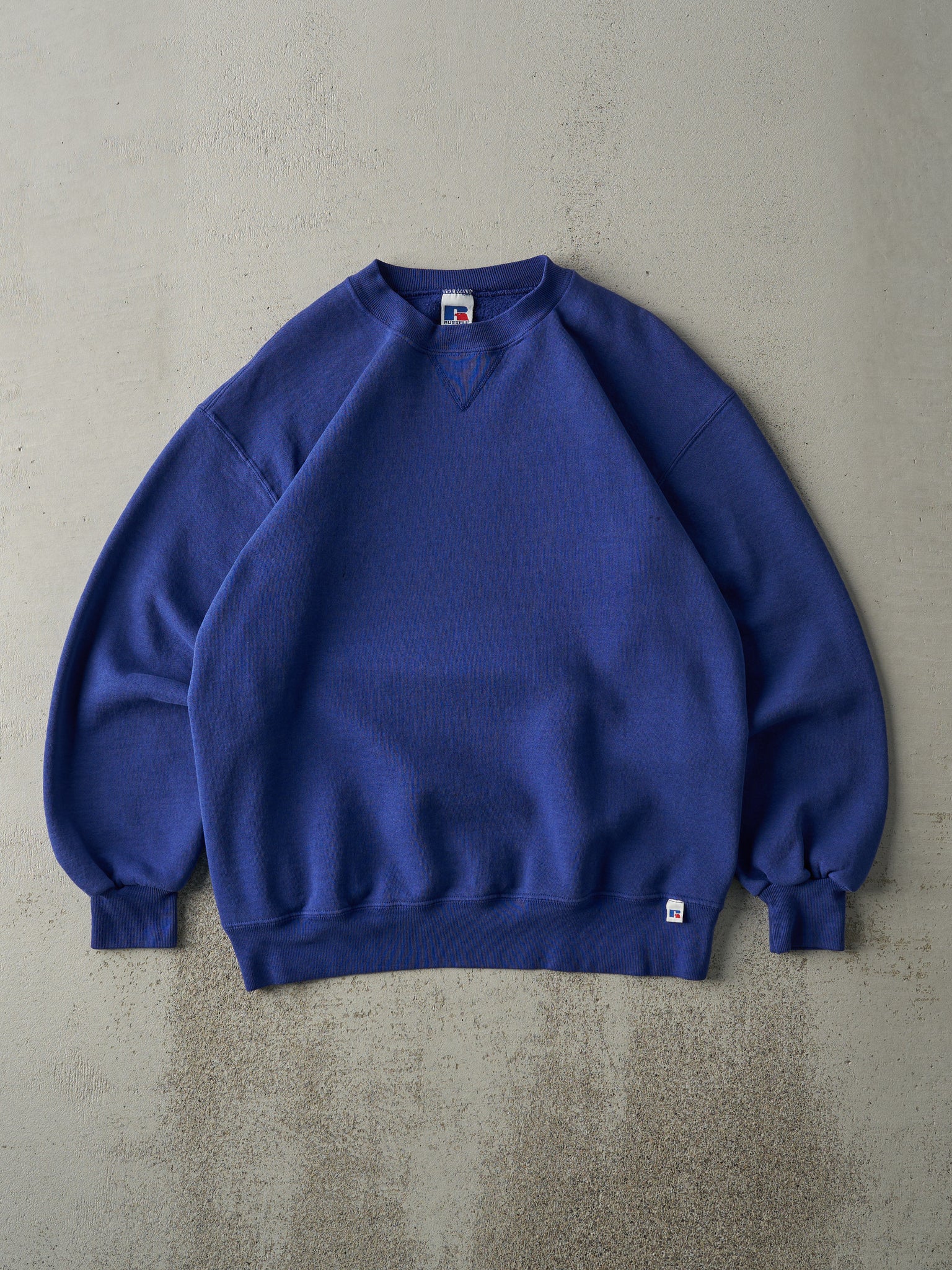 Vintage 90s Blue Russell Athletics Blank Crewneck (M)