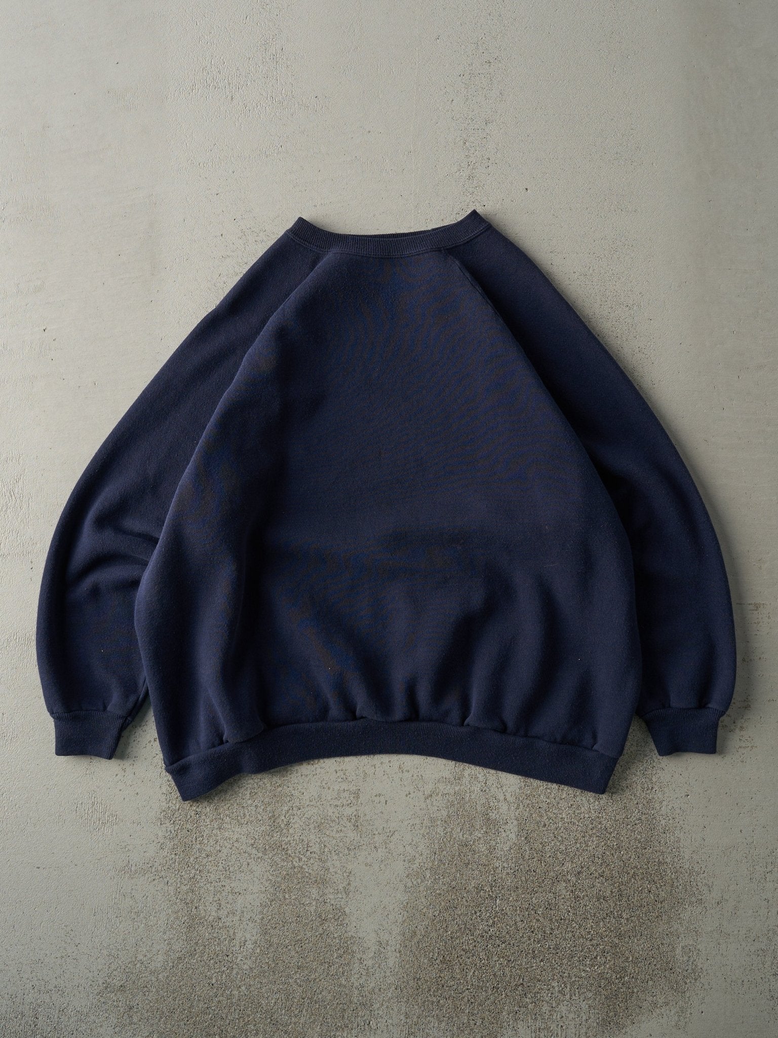 Vintage 80s Navy Blue Blank Crewneck (XL)