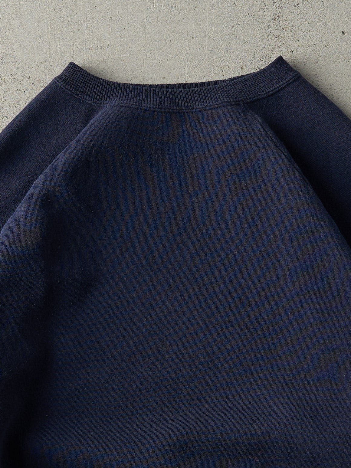 Vintage 80s Navy Blue Blank Crewneck (XL)