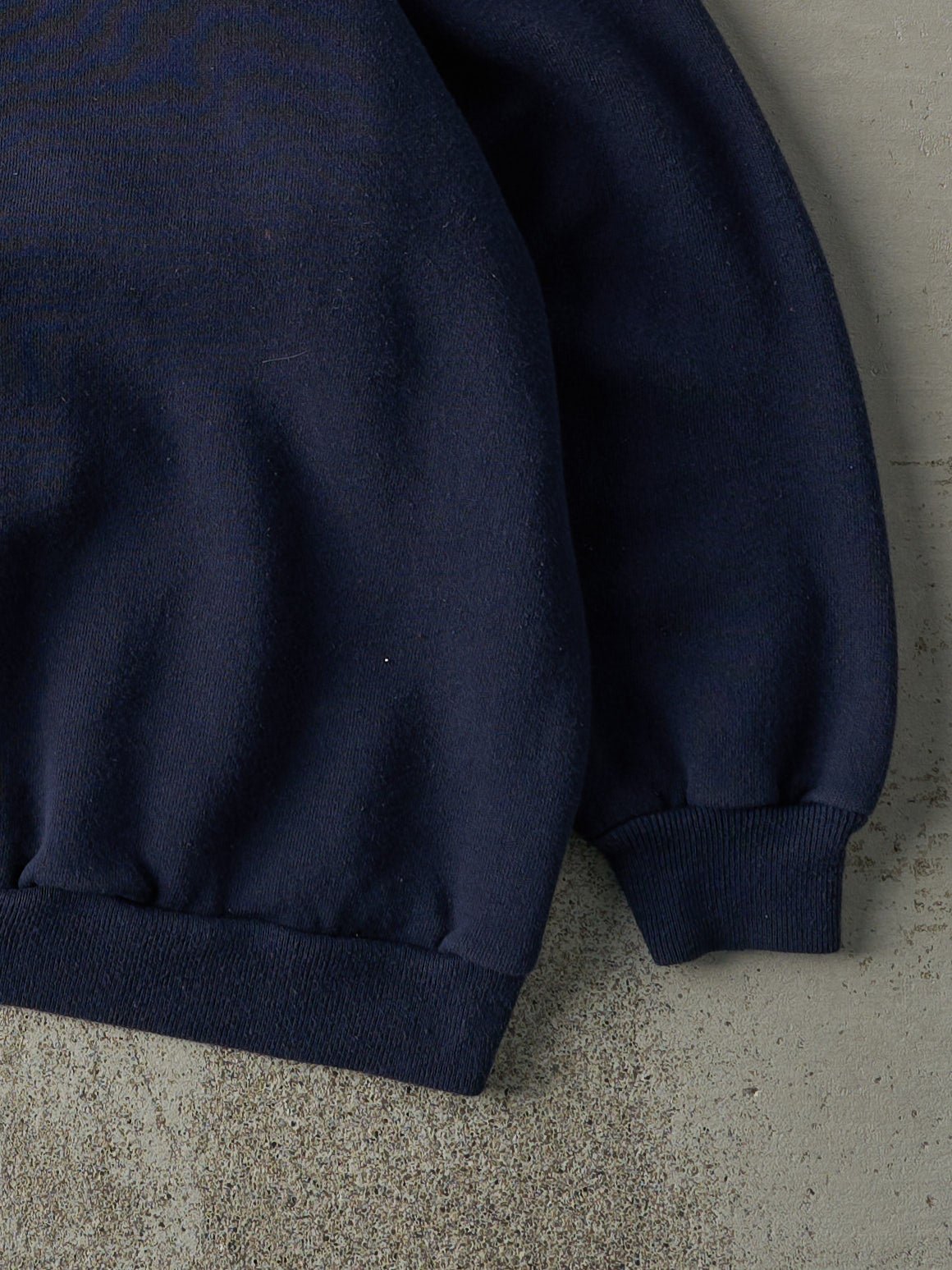 Vintage 80s Navy Blue Blank Crewneck (XL)