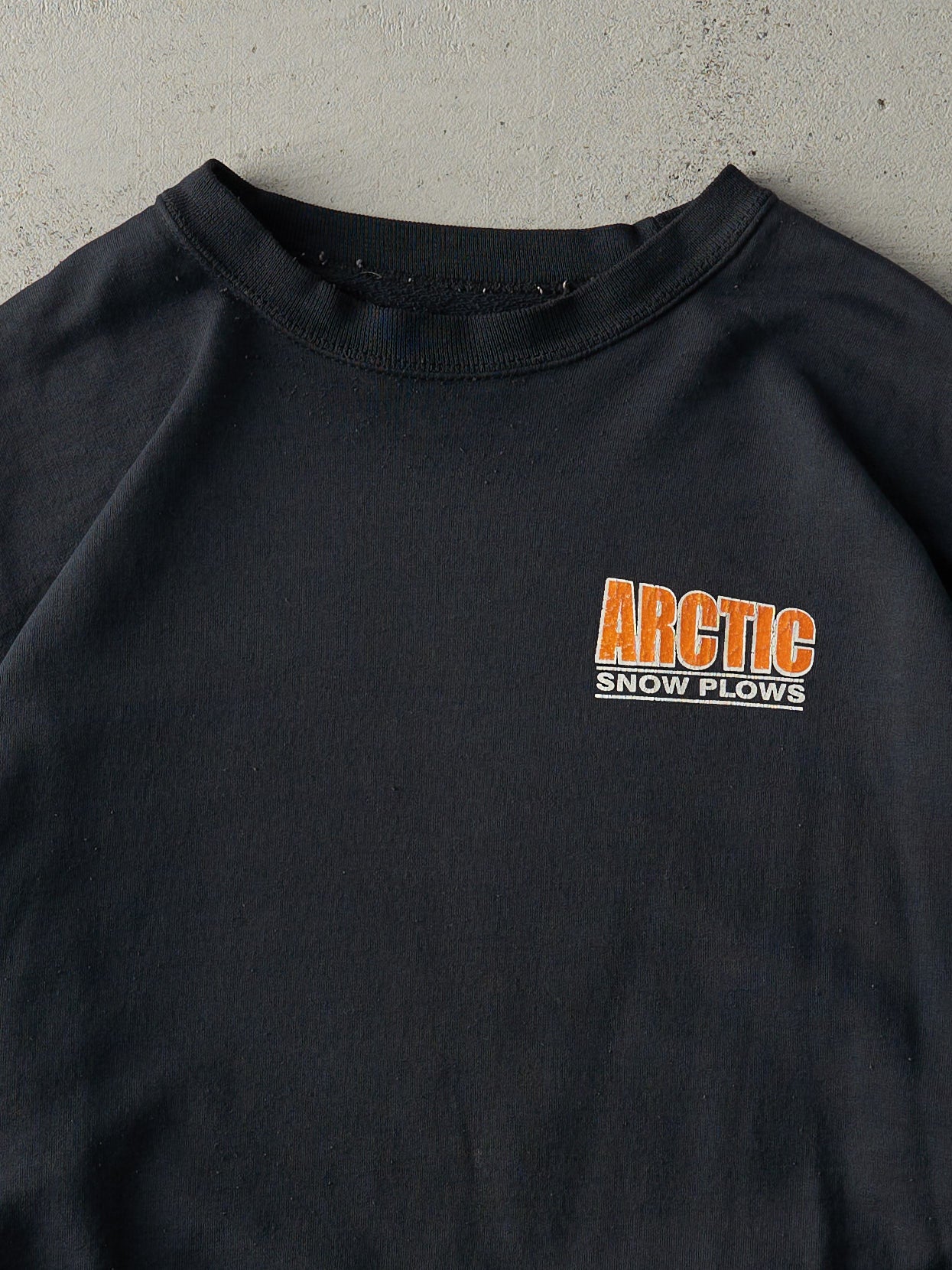 Vintage Y2K Black Arctic Snow Plows Crewneck (L)