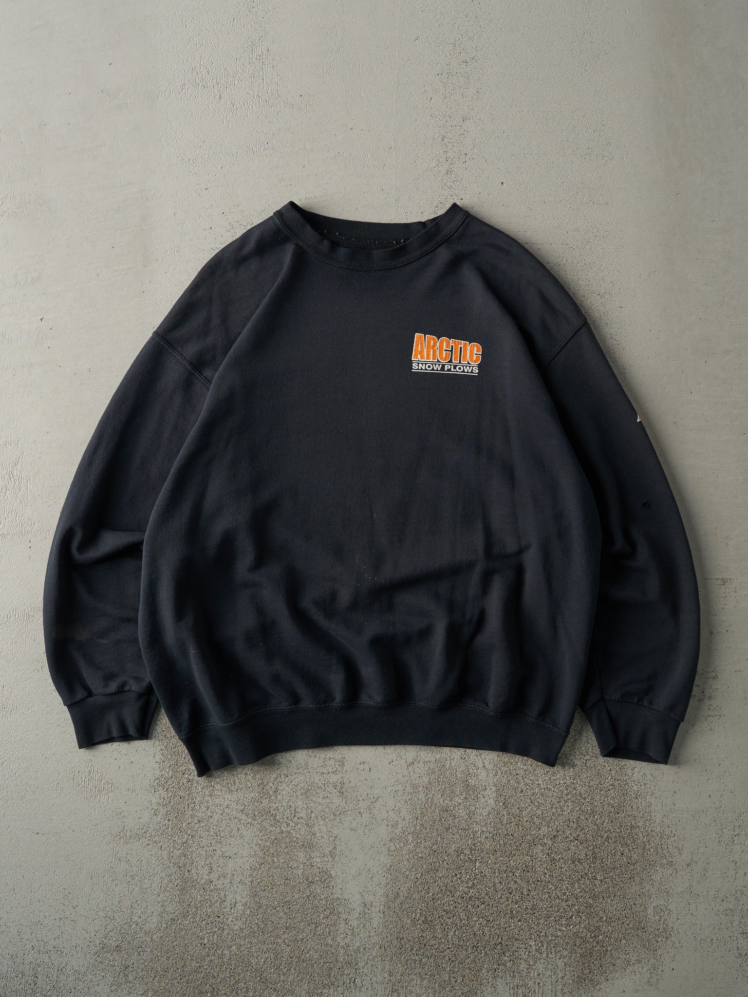 Vintage Y2K Black Arctic Snow Plows Crewneck (L)