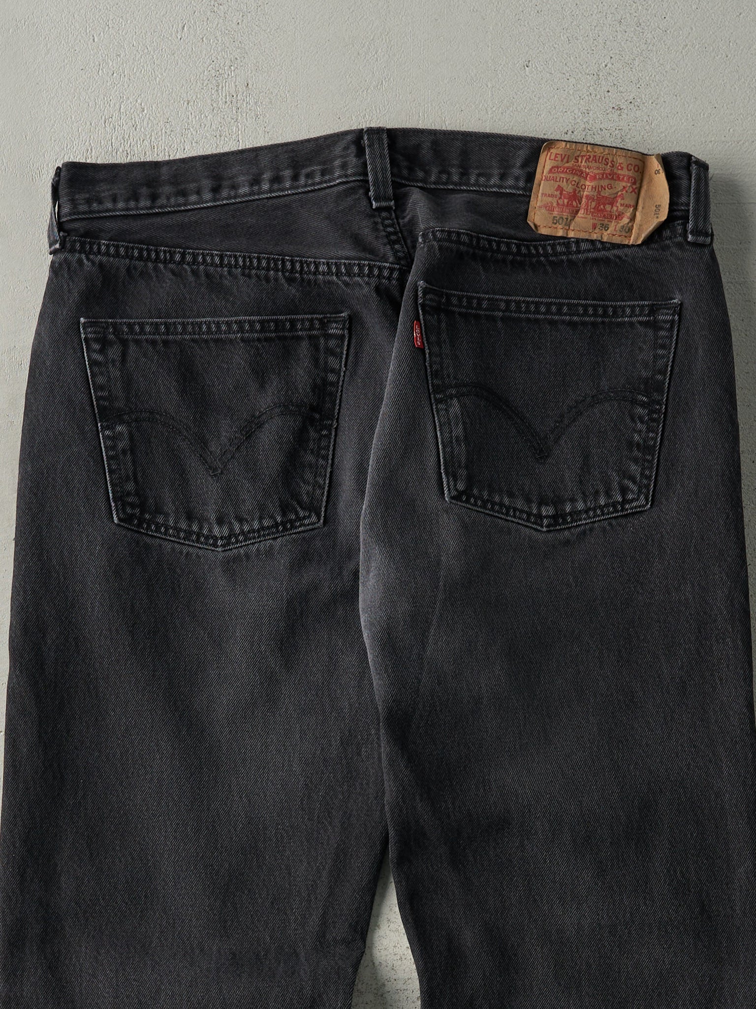 Vintage 90s Black Levi's 501 Denim Pants (35x29.5)