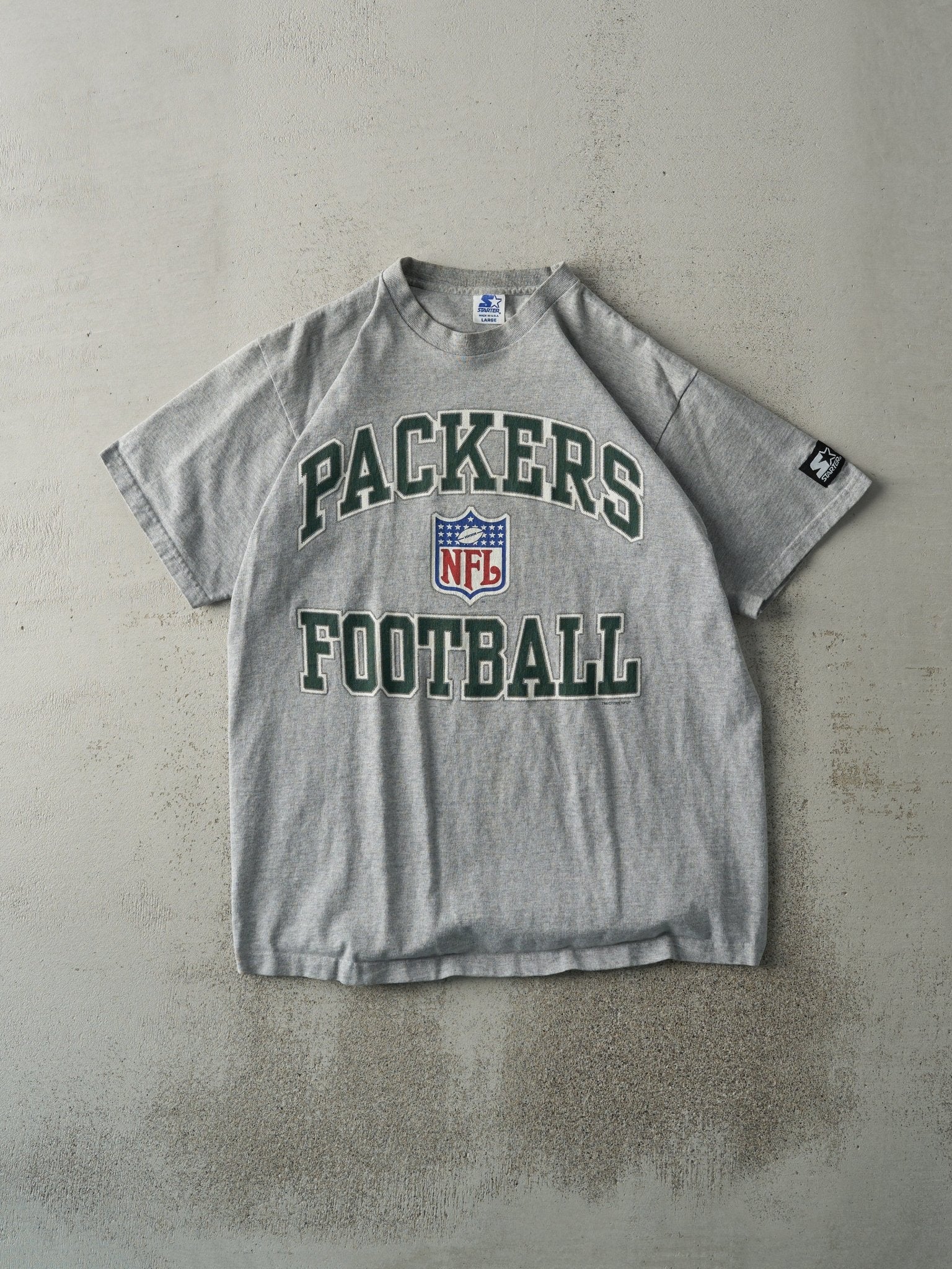 Vintage 96' Grey Green Bay Packers Starter Tee (M)