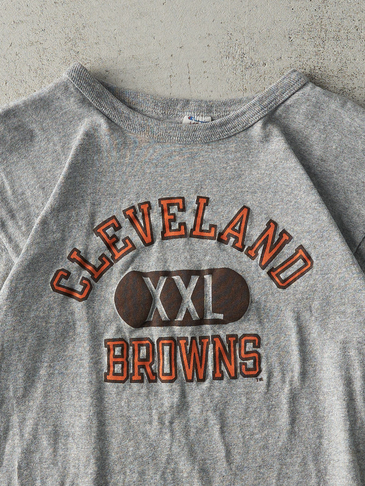 Vintage 80s Grey Cleveland Browns Champion Tee (S)