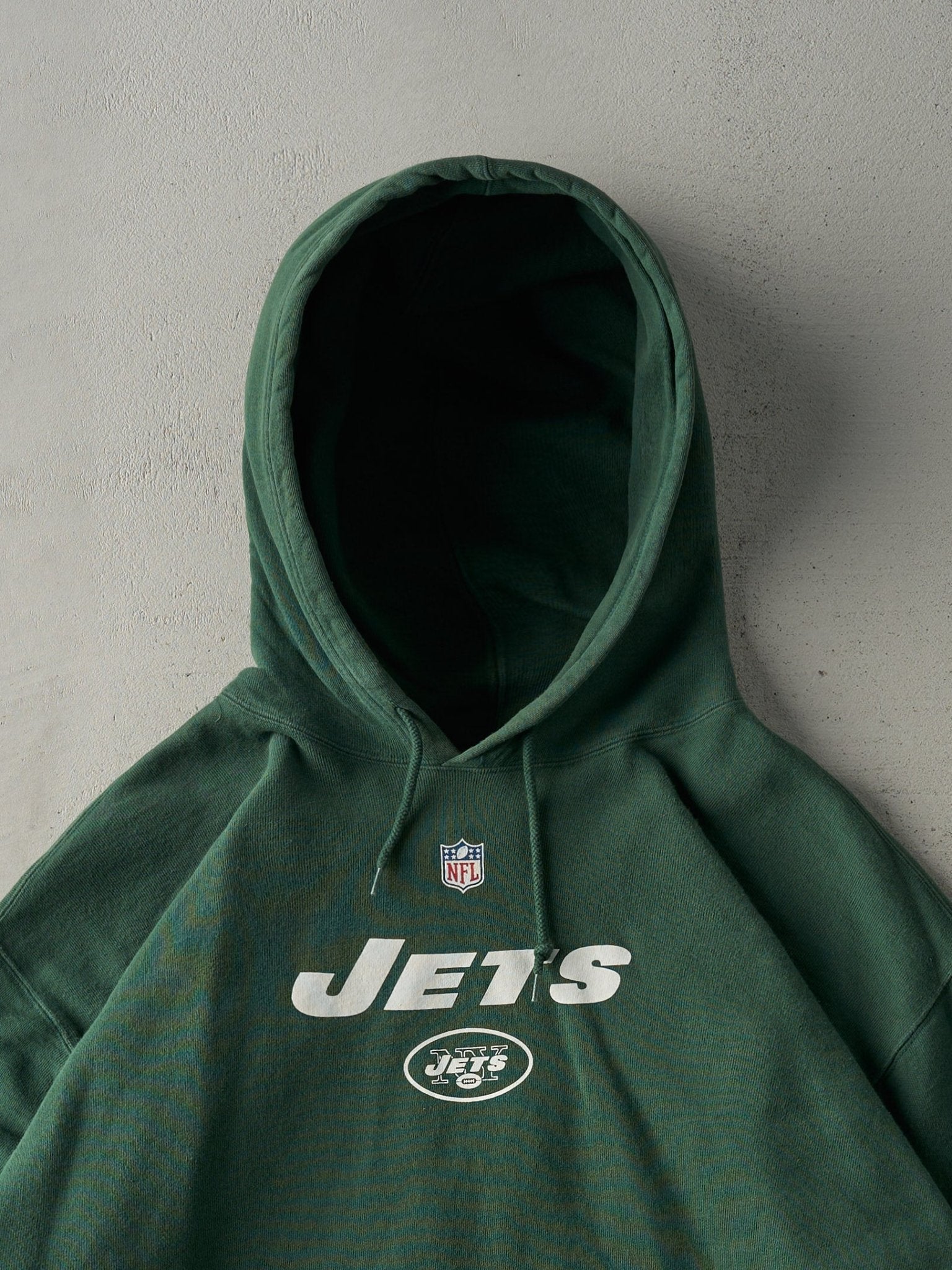 Vintage Y2K Forest Green New York Jets Hoodie (XXL)