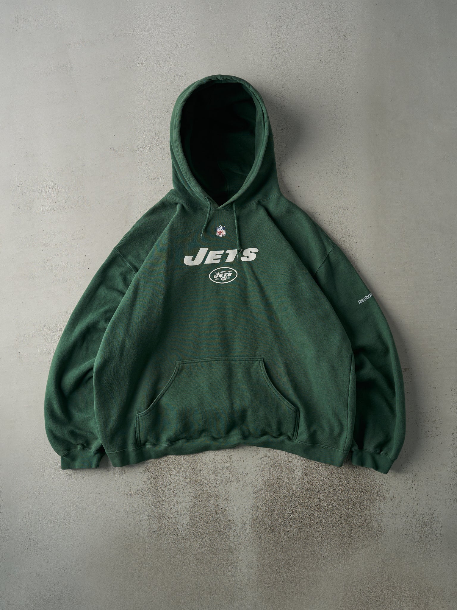 Vintage Y2K Forest Green New York Jets Hoodie (XXL)