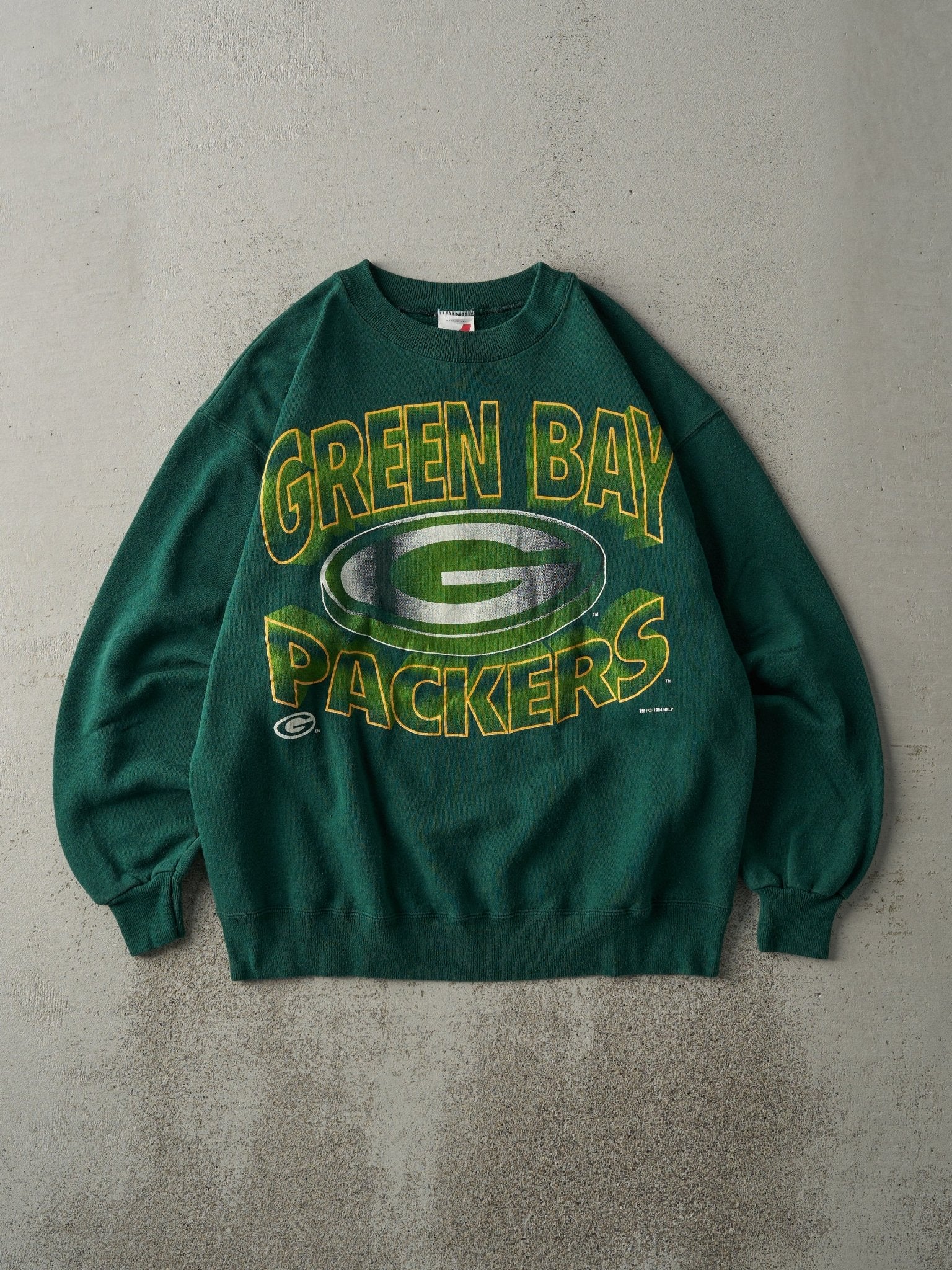 Vintage 94' Green Green Bay Packers Crewneck (M)