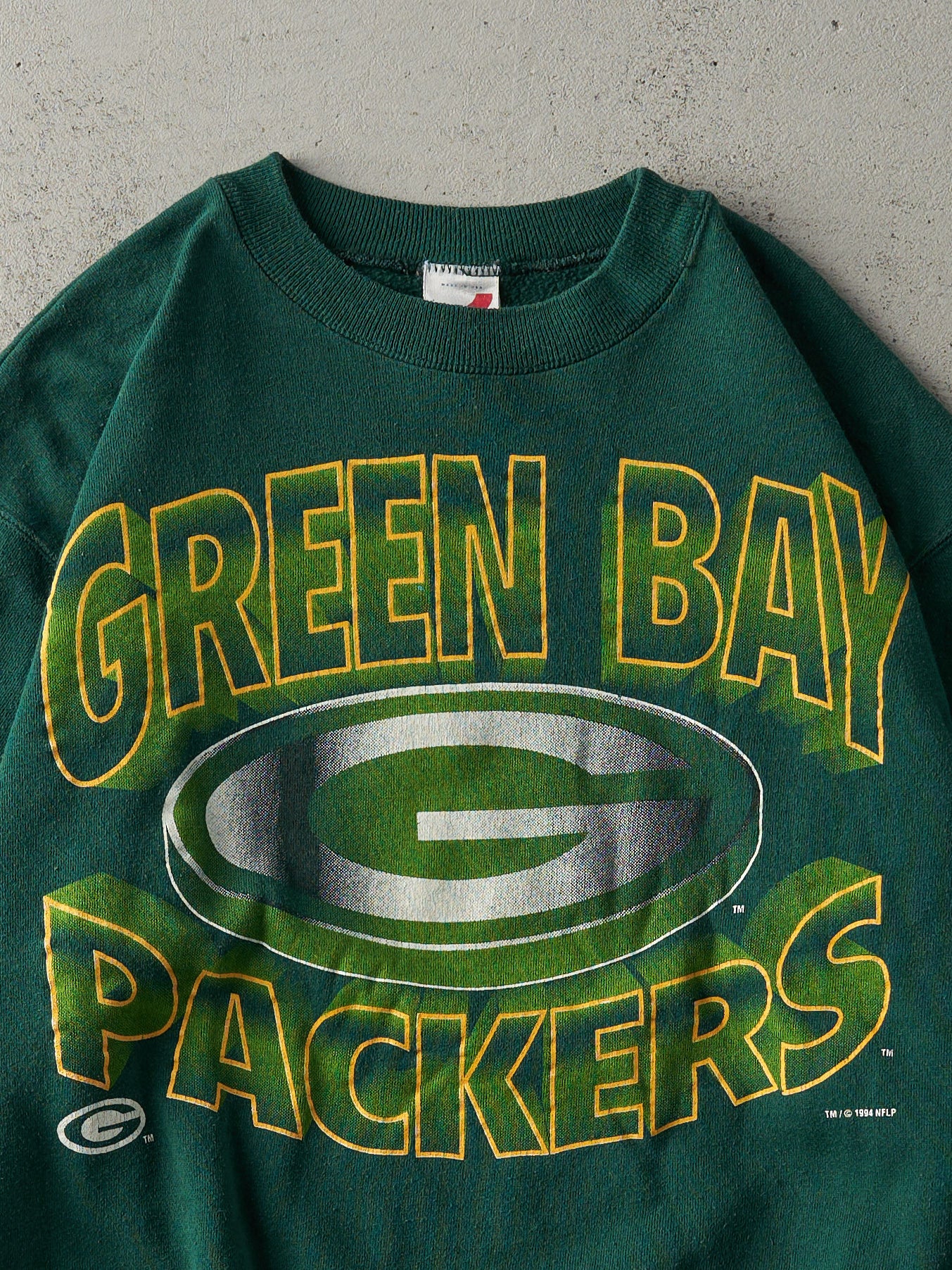 Vintage 94' Green Green Bay Packers Crewneck (M)