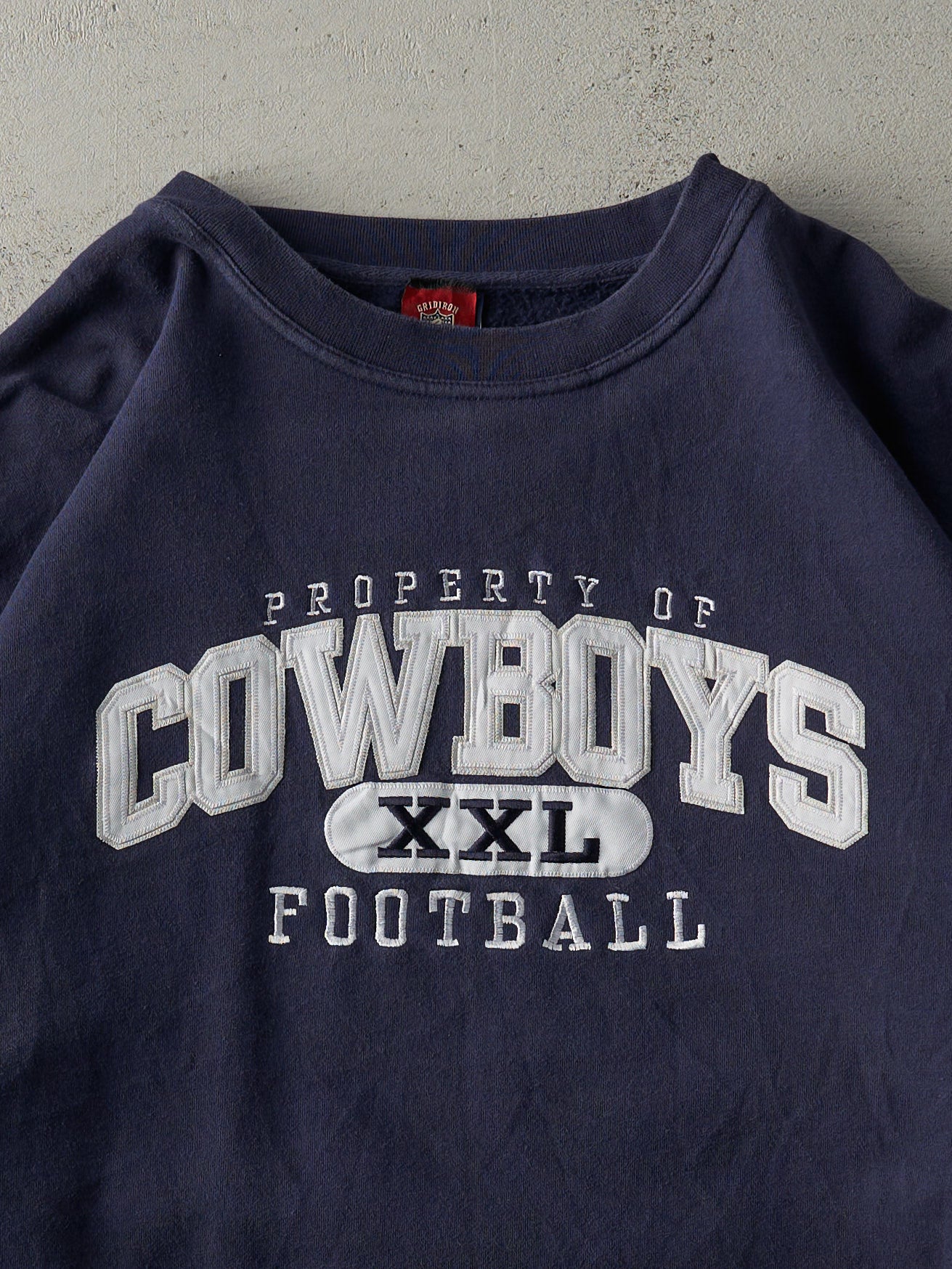 Vintage Y2K Navy Blue Dallas Cowboys Crewneck (XL/XXL)