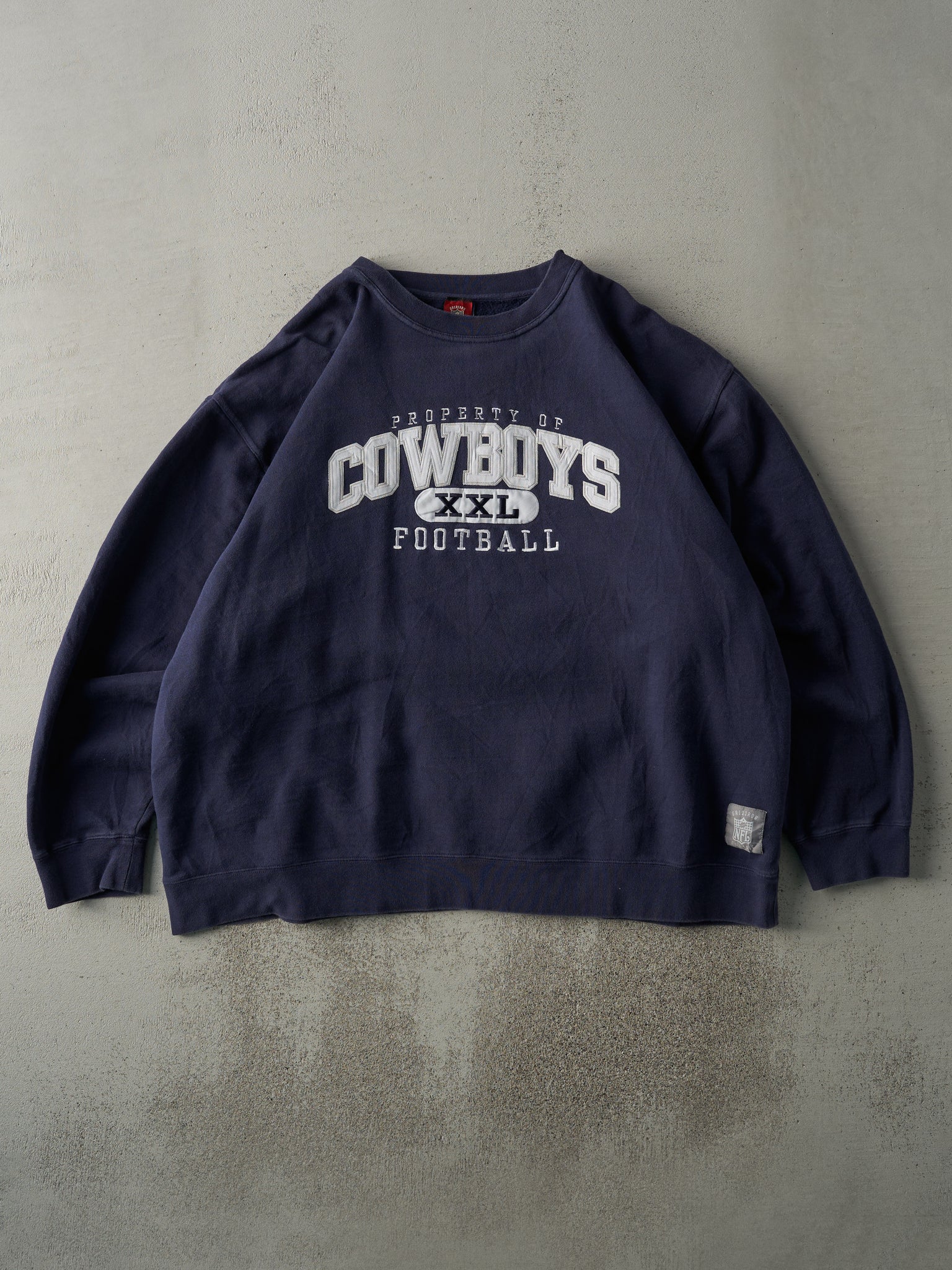 Vintage Y2K Navy Blue Dallas Cowboys Crewneck (XL/XXL)