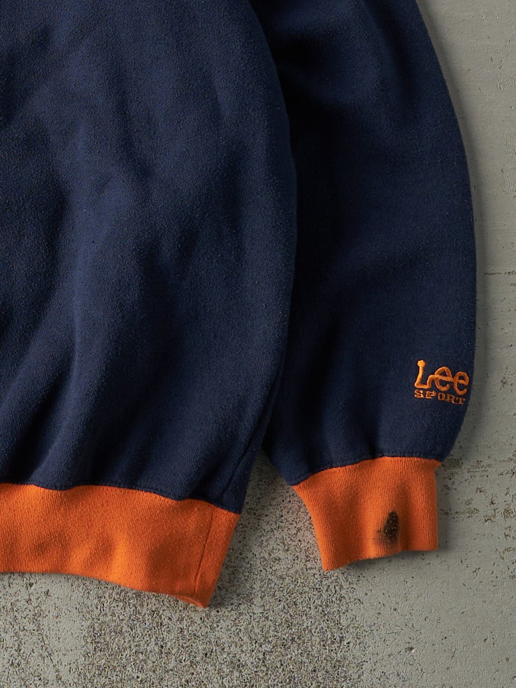 Vintage 90s Navy Blue & Orange Denver Broncos Crewneck (L)