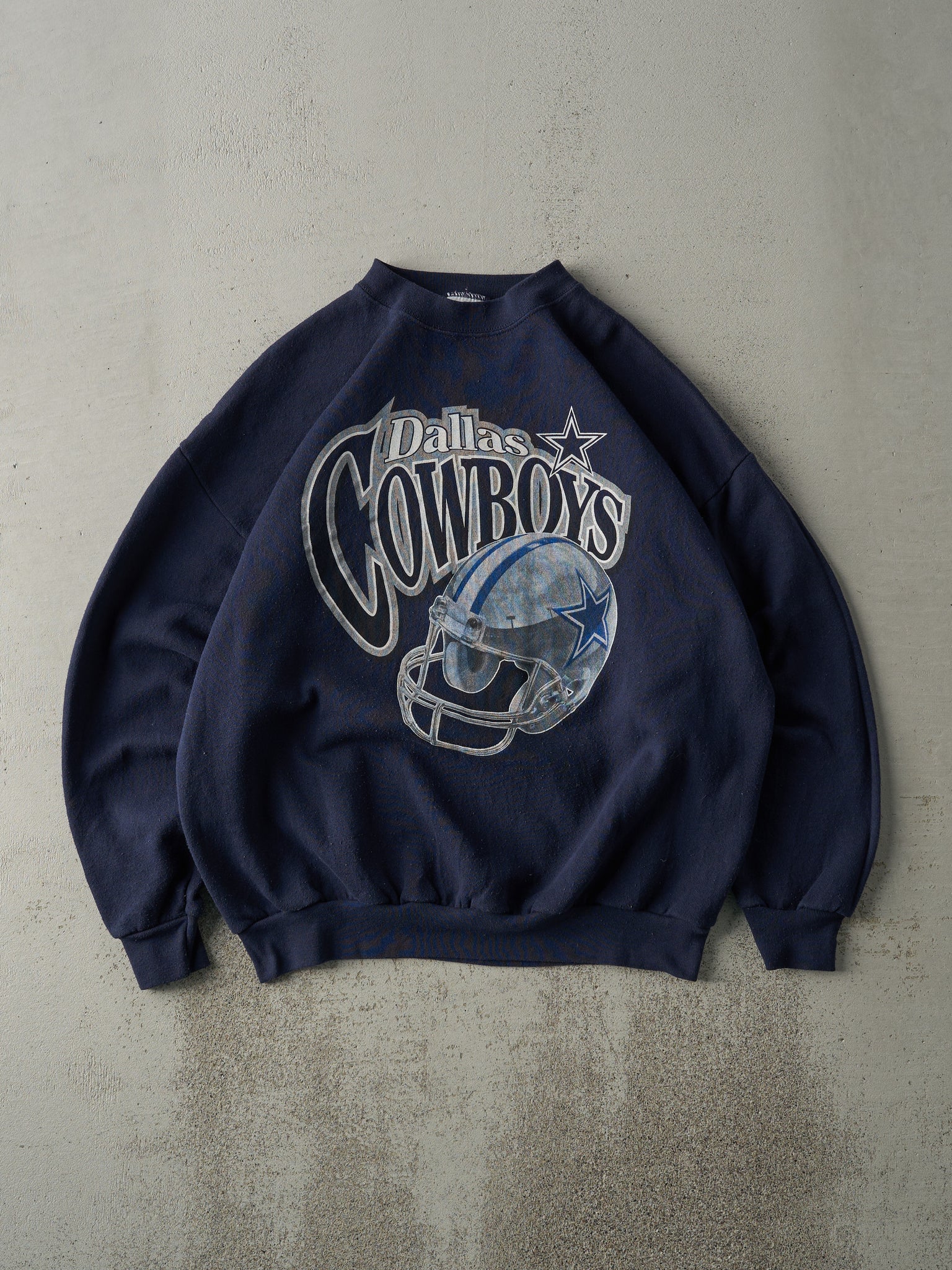 Vintage 90s Navy Blue Dallas Cowboys Crewneck (L)