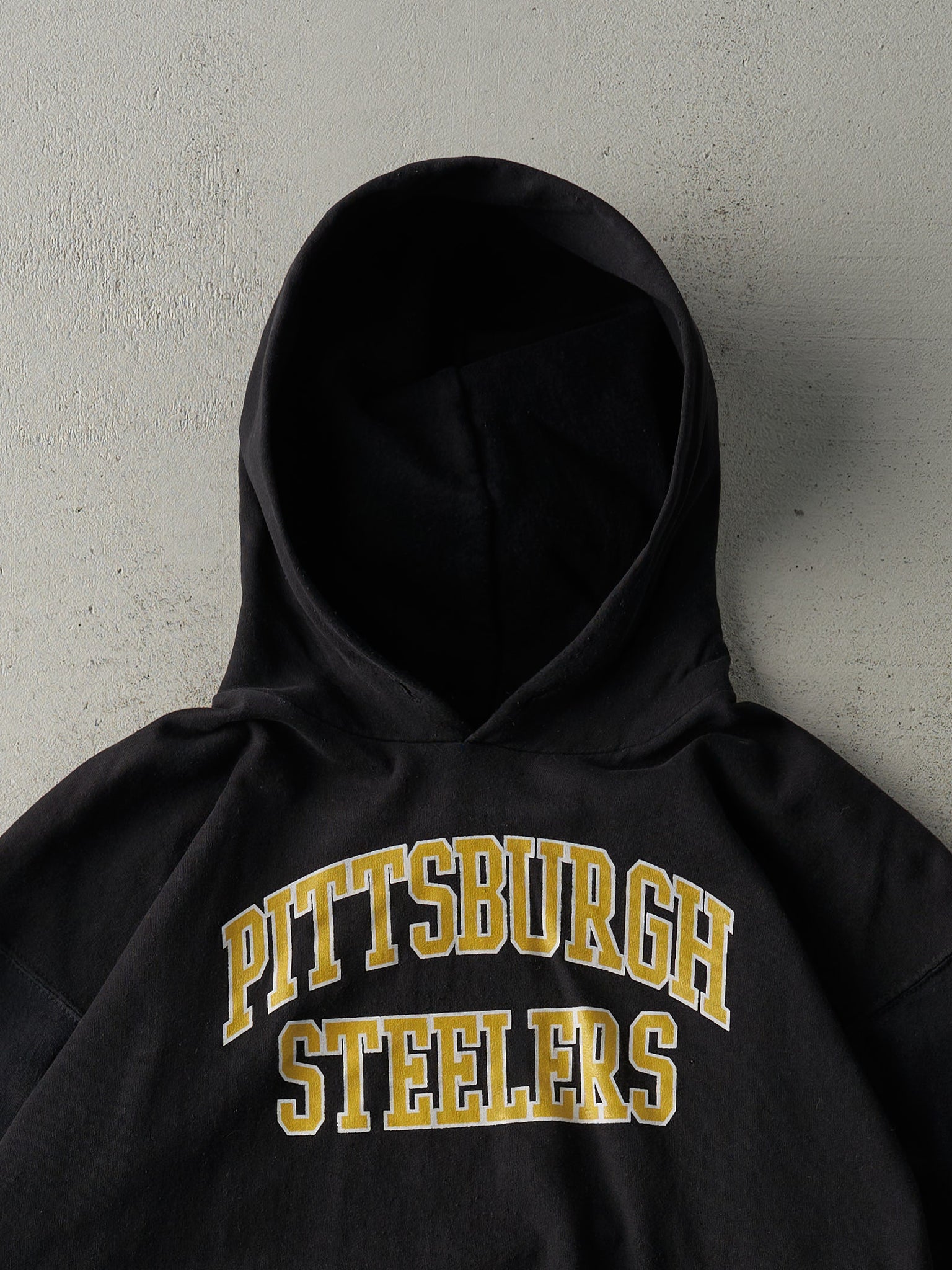 Vintage Y2K Black Pittsburgh Steelers Hoodie (L)