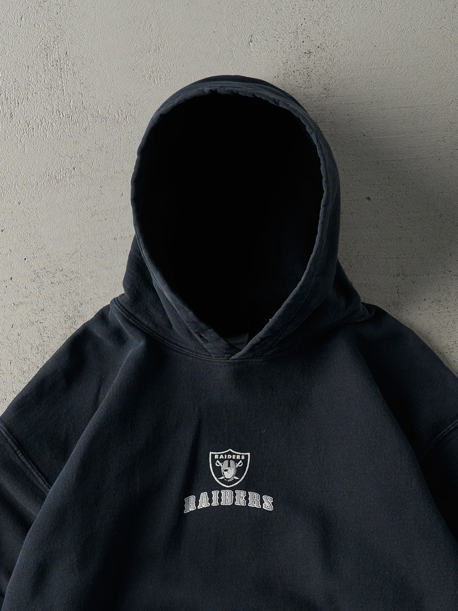 Vintage Y2K Black Oakland Raiders Hoodie (M)