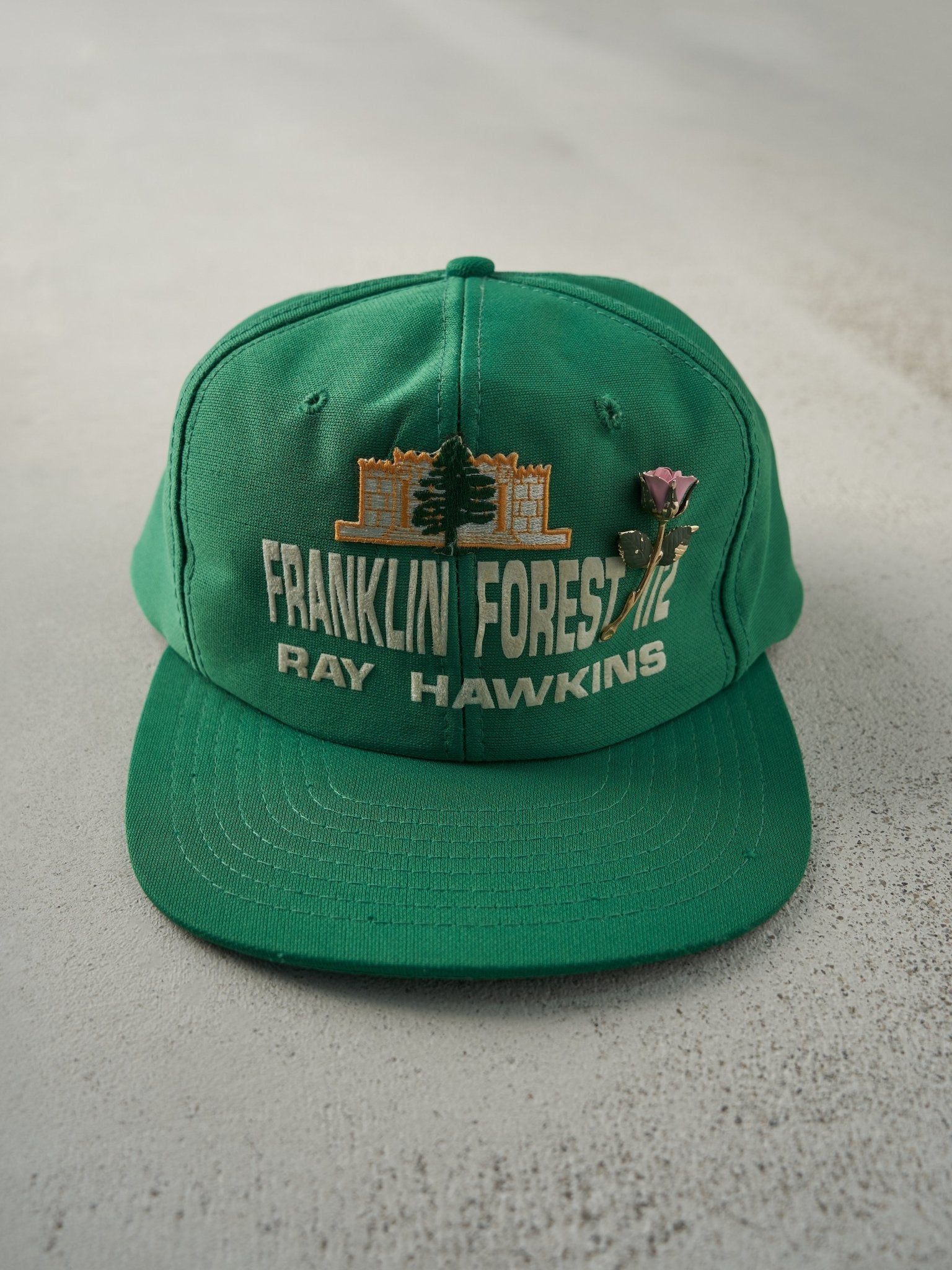 Vintage 80s Green Franklin Forest 172 Snapback Hat
