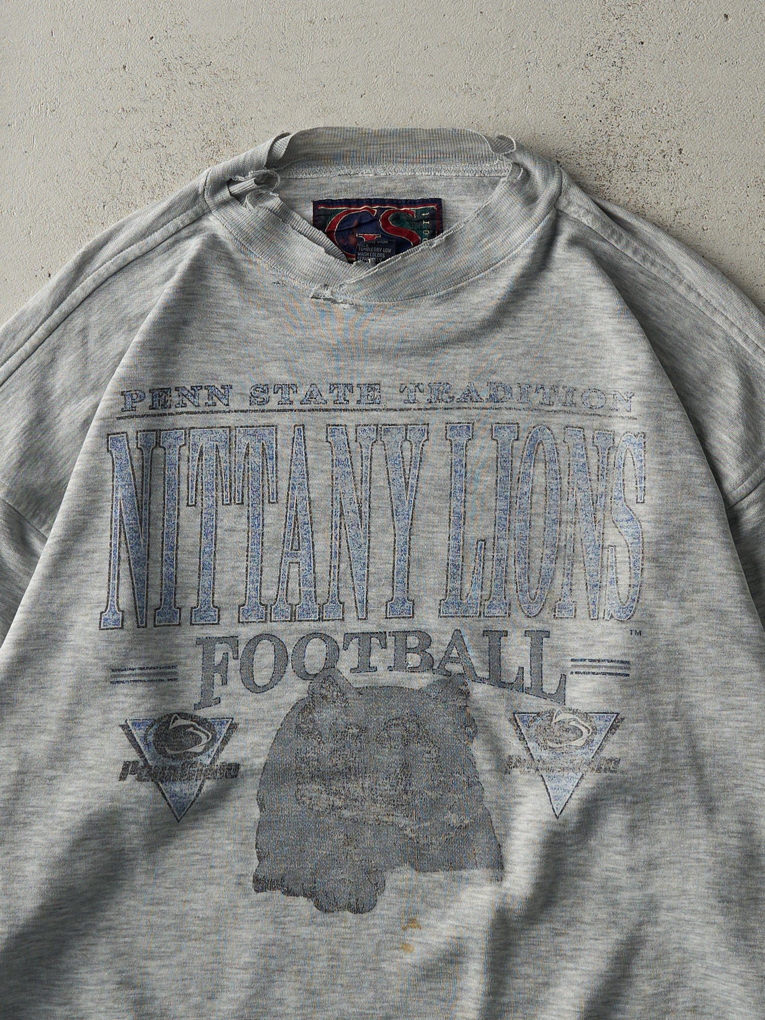 Vintage 90s Grey Penn State Nittany Lions Football Light Weight Crewneck (L)