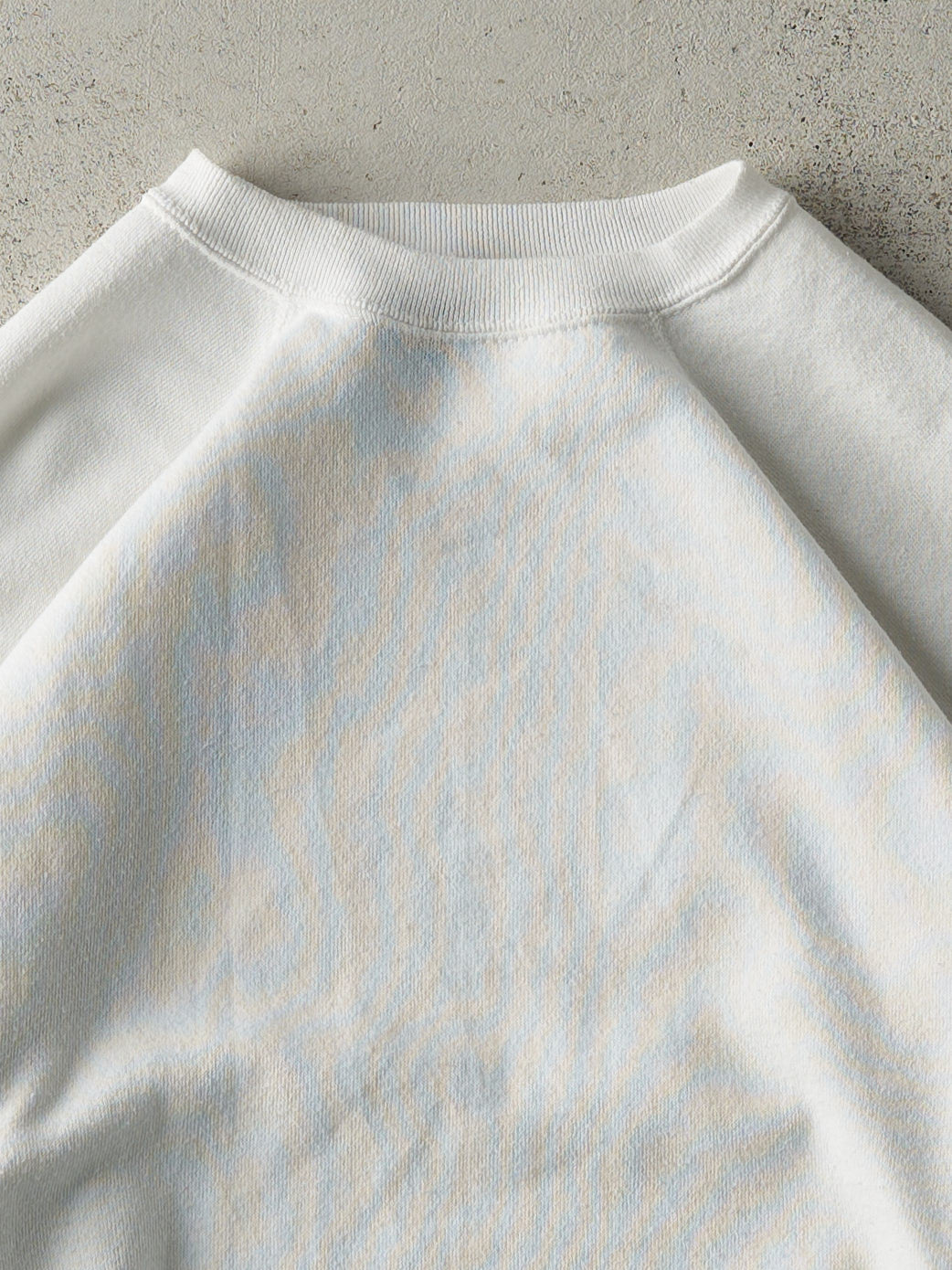 Vintage 90s White Blank Boxy Crewneck (M)