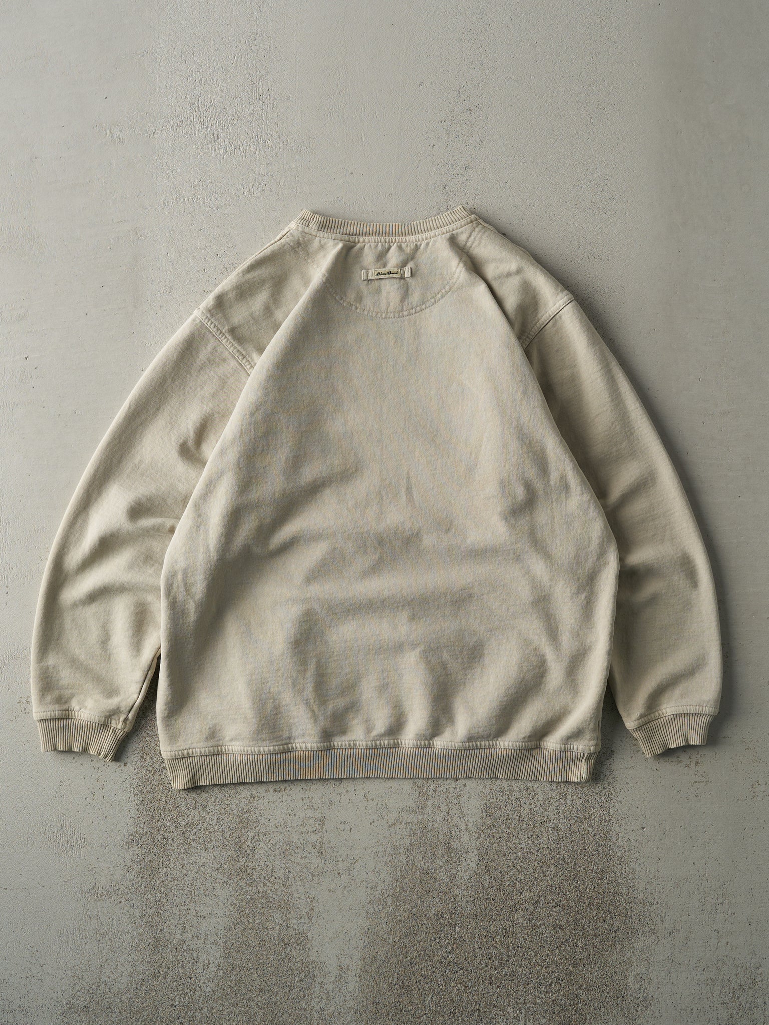 Vintage 90s Beige Eddie Bauer Blank Crewneck (L)