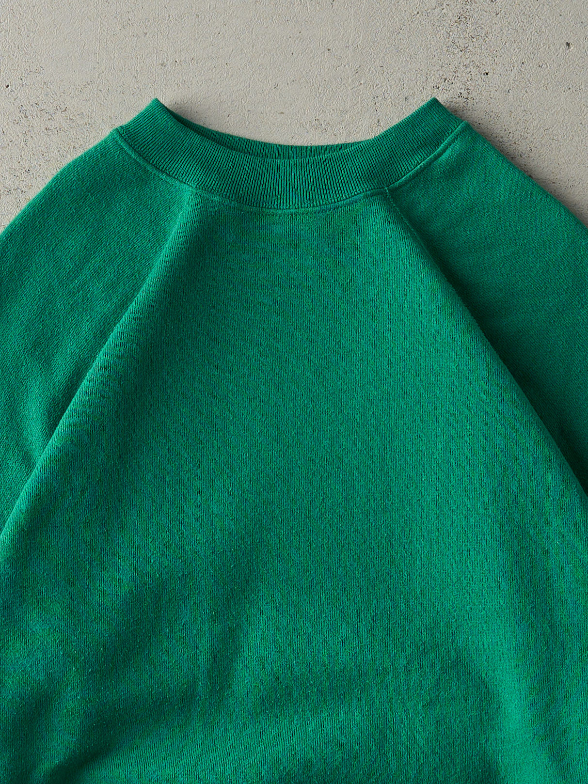 Vintage 90s Green Blank Crewneck (S)