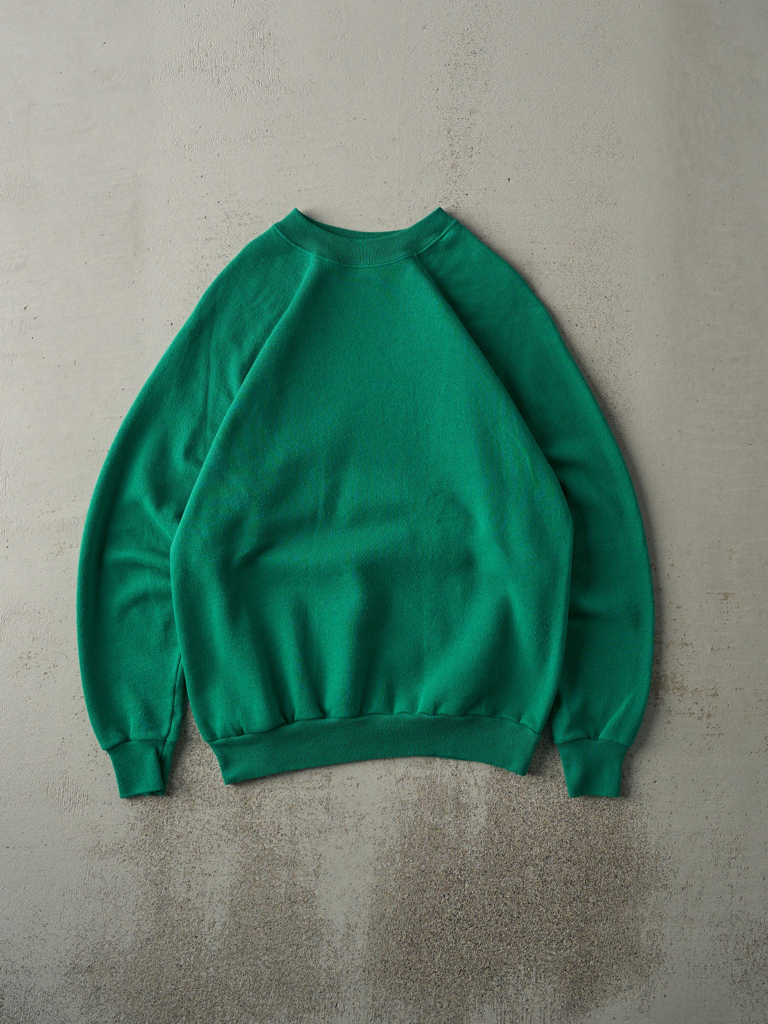 Vintage 90s Green Blank Crewneck (S)