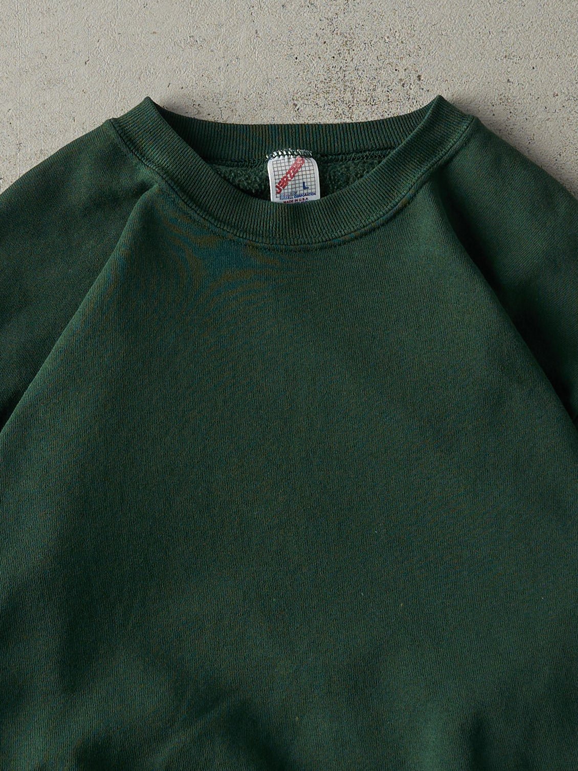 Vintage 90s Forest Green Blank Crewneck (M)