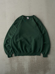 Vintage 90s Forest Green Blank Crewneck (M)