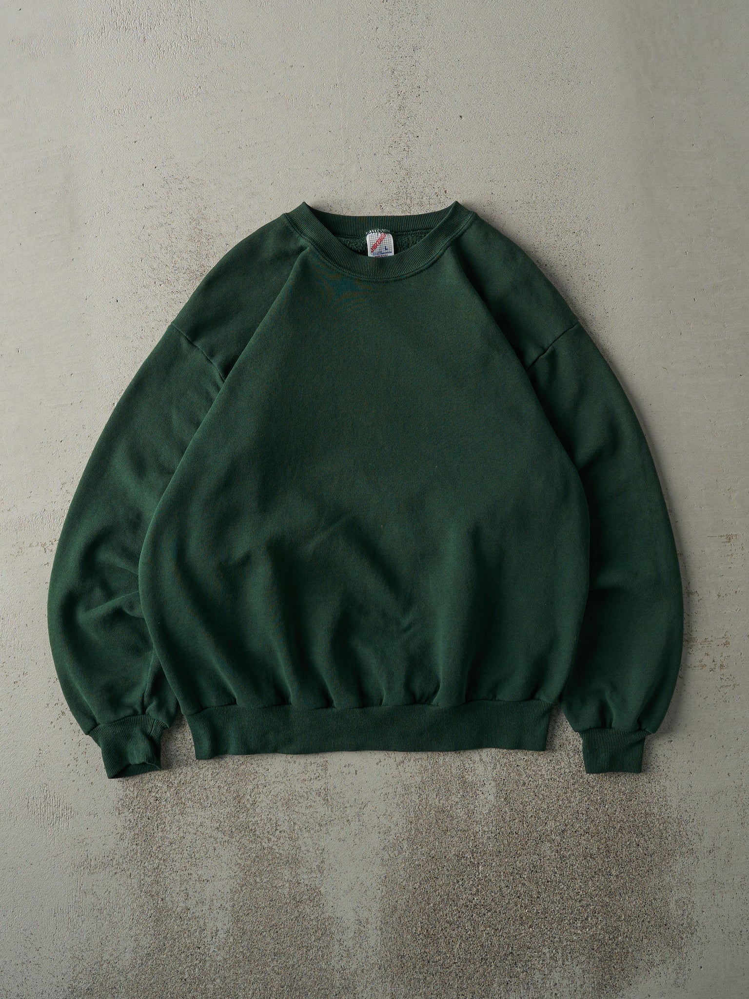 Vintage 90s Forest Green Blank Crewneck (M)