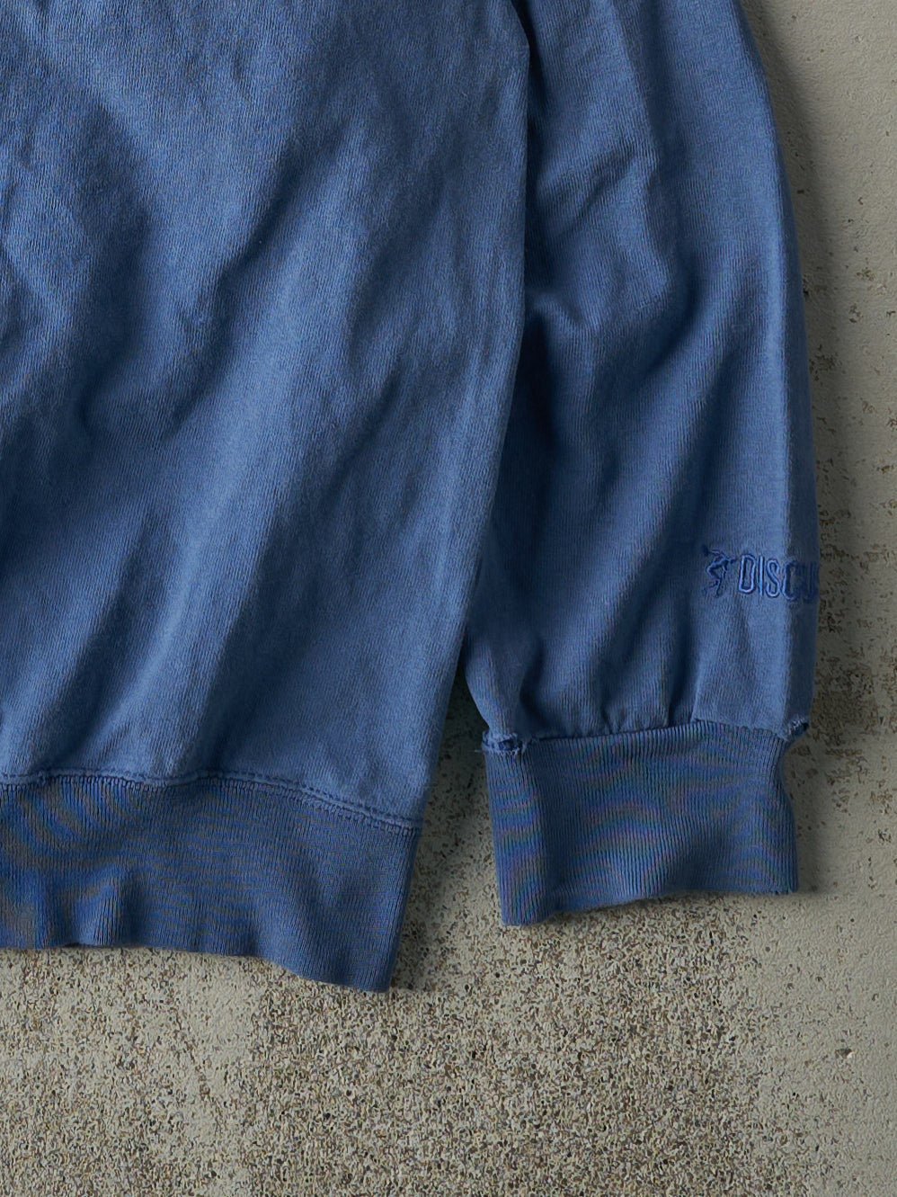 Vintage 90s Blue Blank Light Weight Crewneck (M)