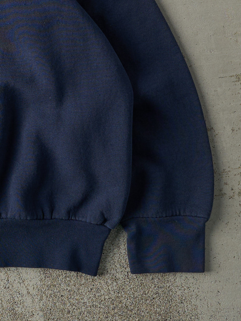 Vintage 90s Navy Blue Blank Crewneck (M)