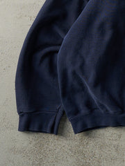 Vintage 90s Navy Blue Blank Boxy Crewneck (L)