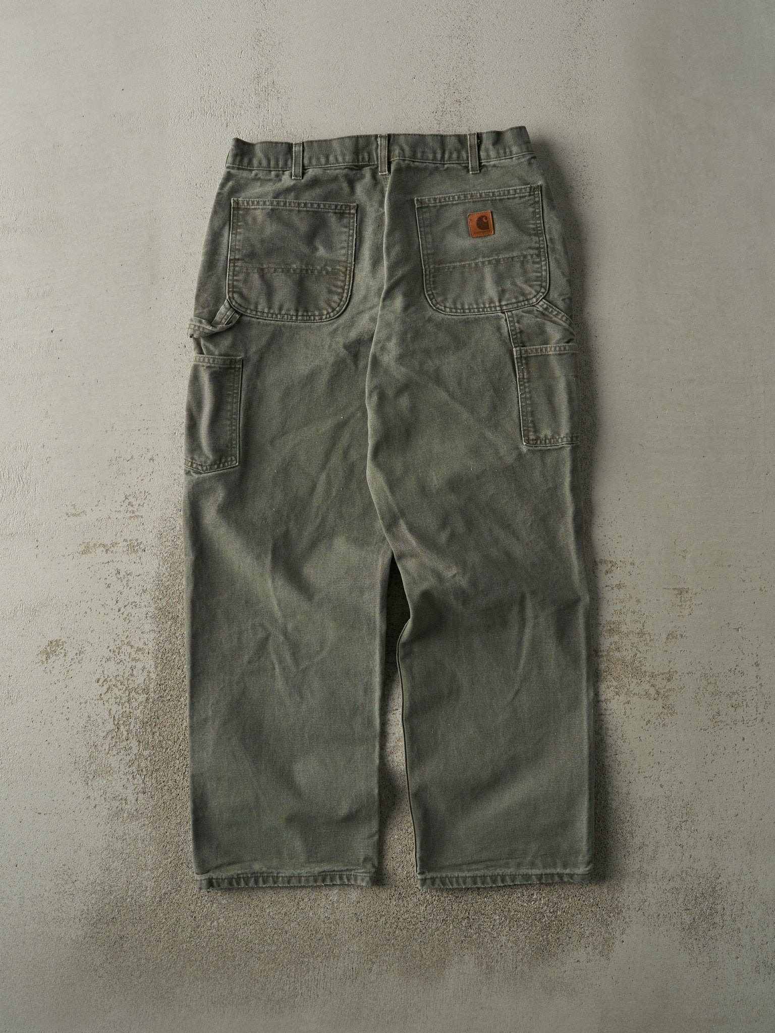 Vintage 90s Green Carhartt Carpenter Pants (33.5x29.5)