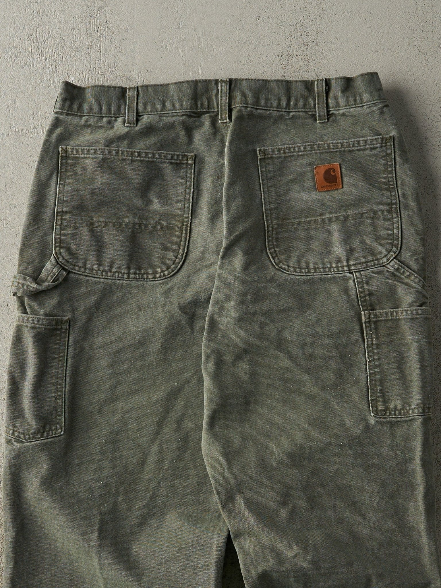 Vintage 90s Green Carhartt Carpenter Pants (33.5x29.5)