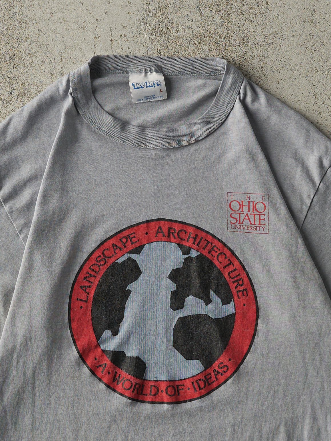 Vintage 80s Grey Ohio State Landscape Architecture Single Stitch Tee (S)