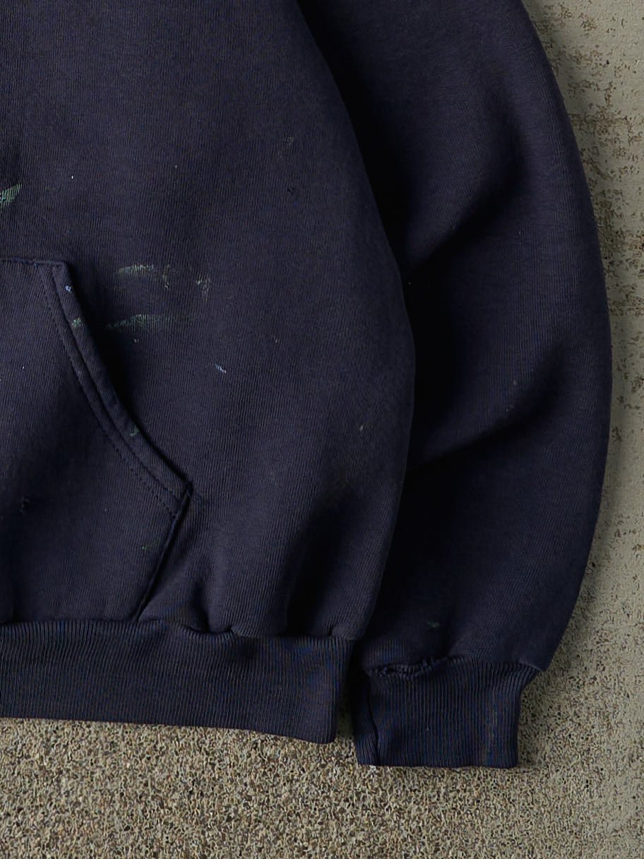 Vintage 90s Navy Blue University of Illinois Russell Athletic Hoodie (M)
