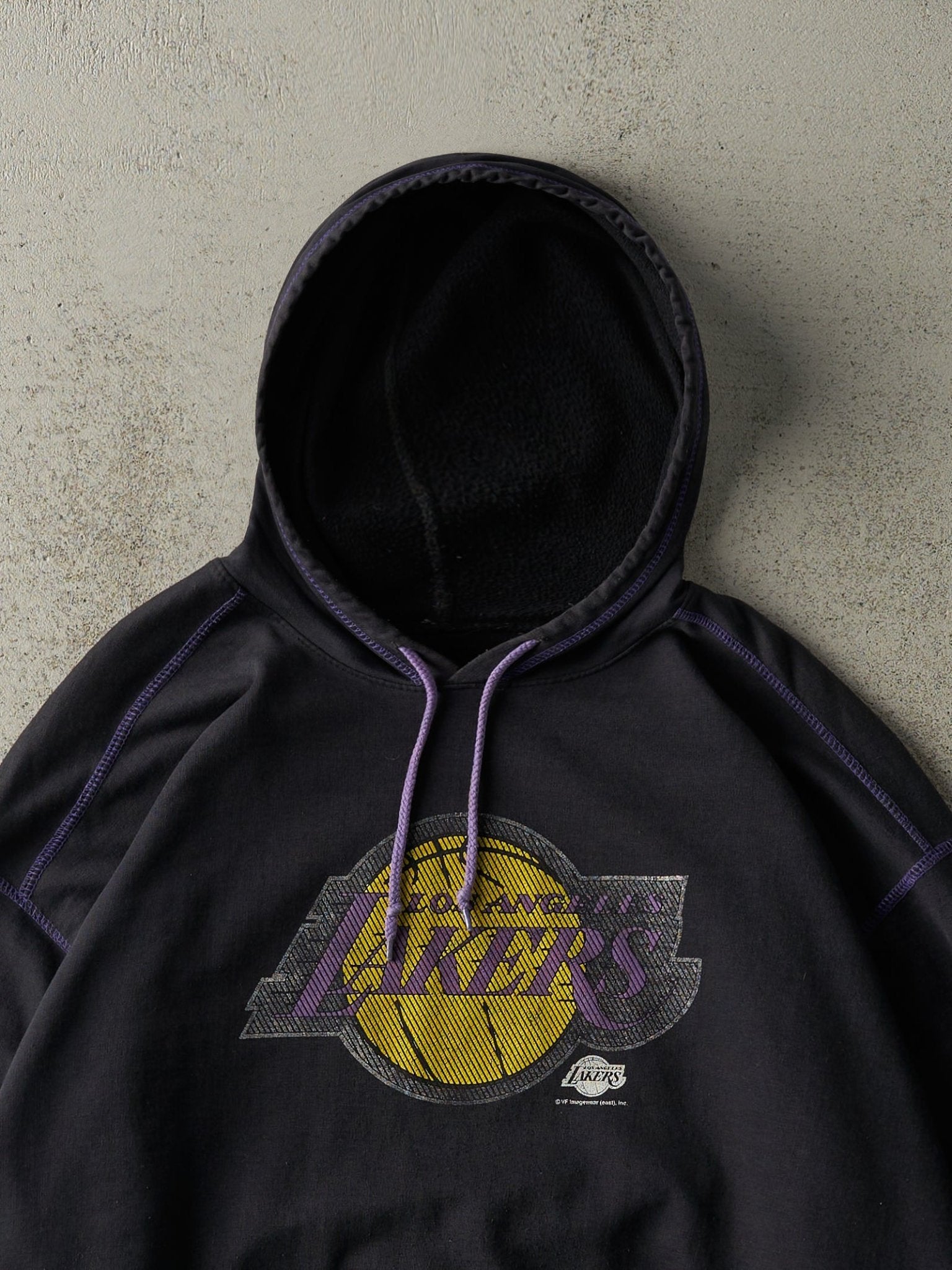 Vintage Y2K Black Los Angeles Lakers Hoodie (XL/XXL)