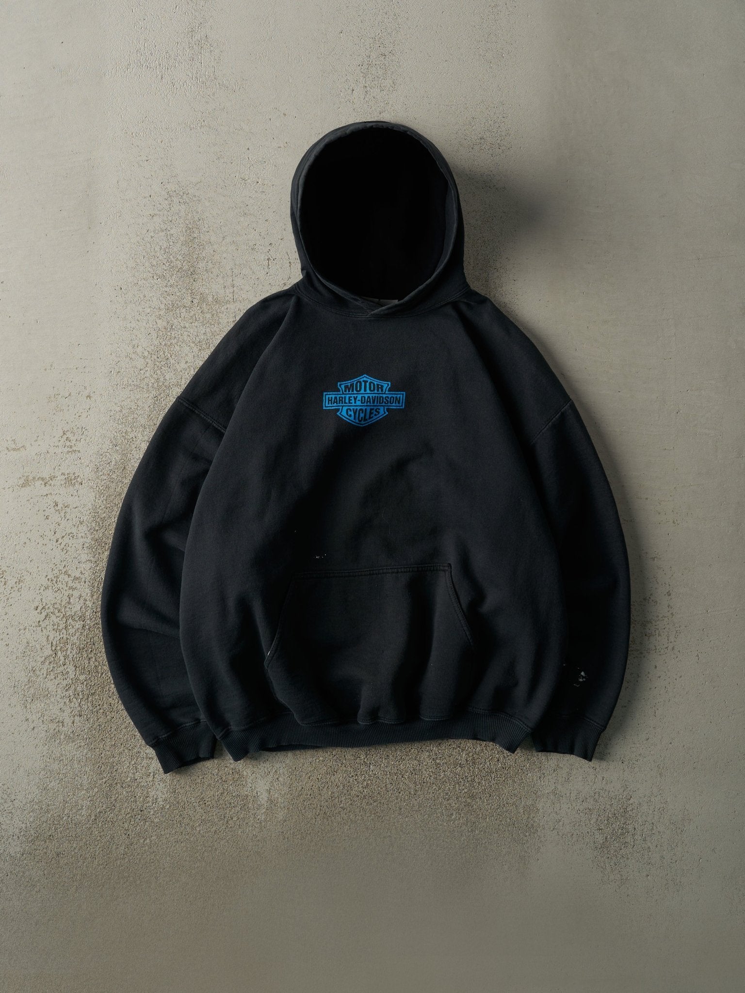 Vintage Y2K Black Harley Davidson Hoodie (L)