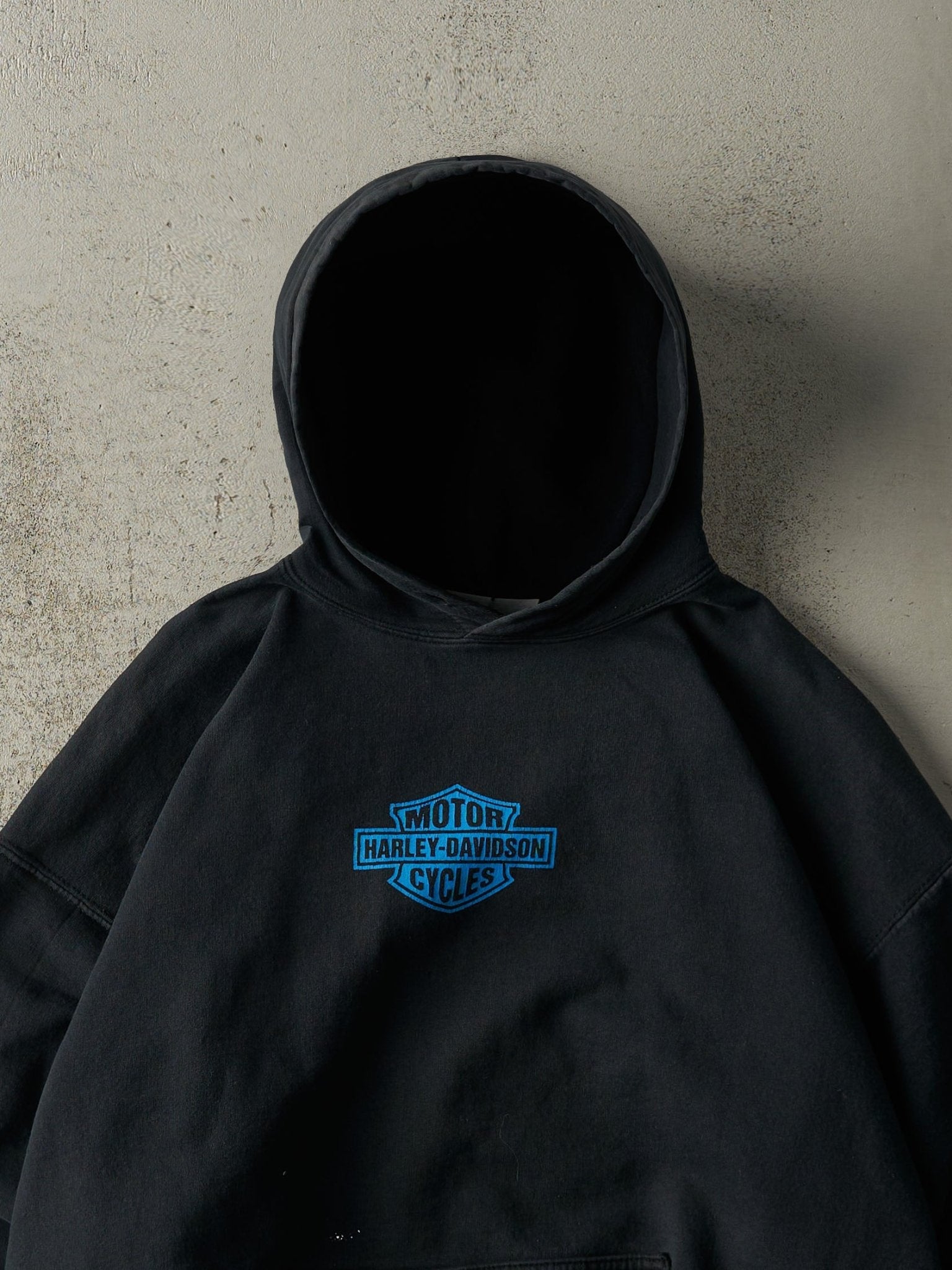 Vintage Y2K Black Harley Davidson Hoodie (L)