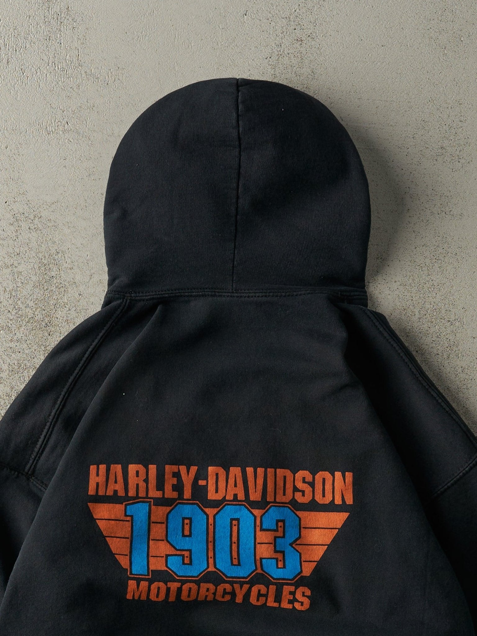 Vintage Y2K Black Harley Davidson Hoodie (L)