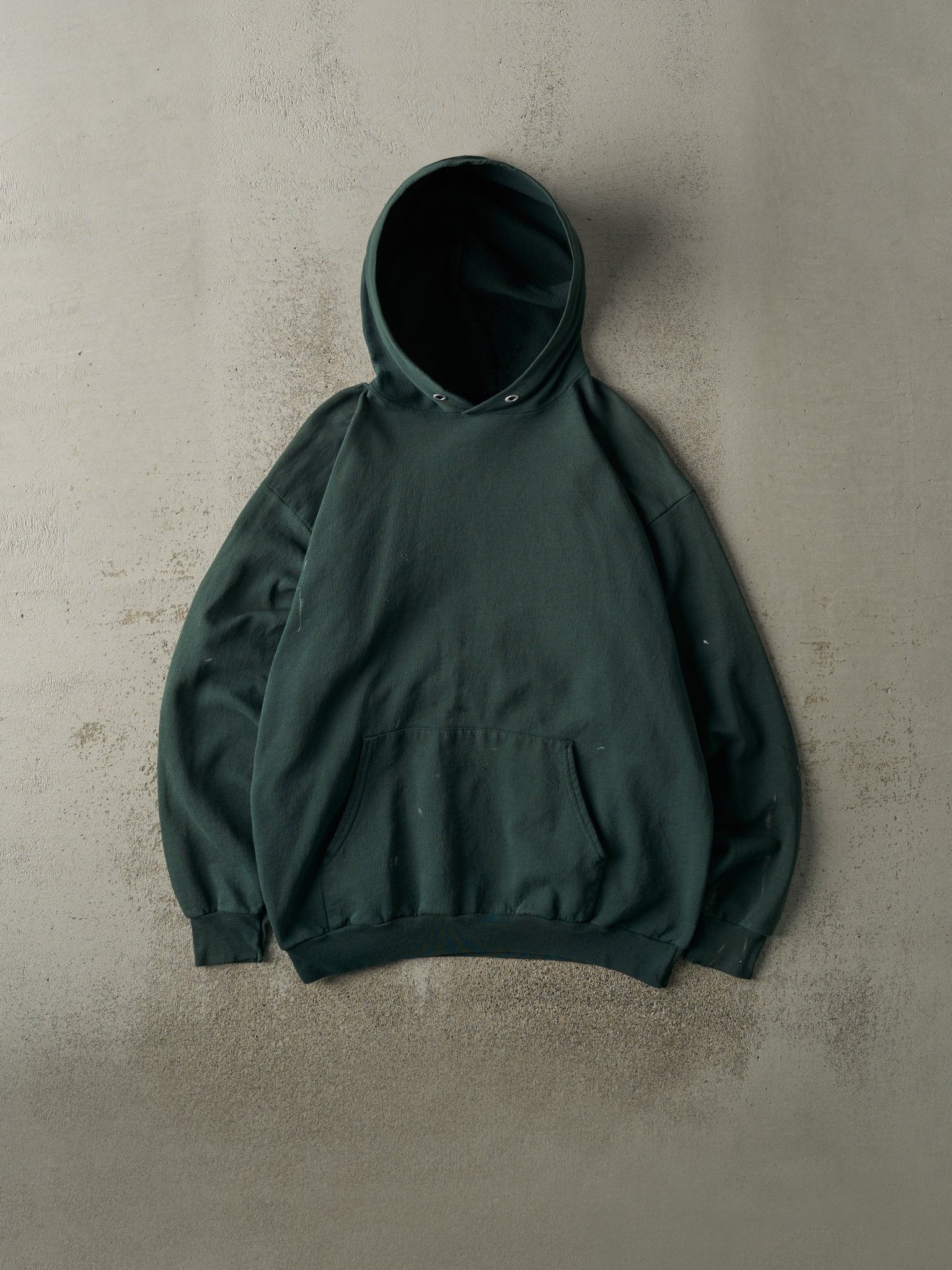 Vintage 90s Green Blank Hoodie (L)