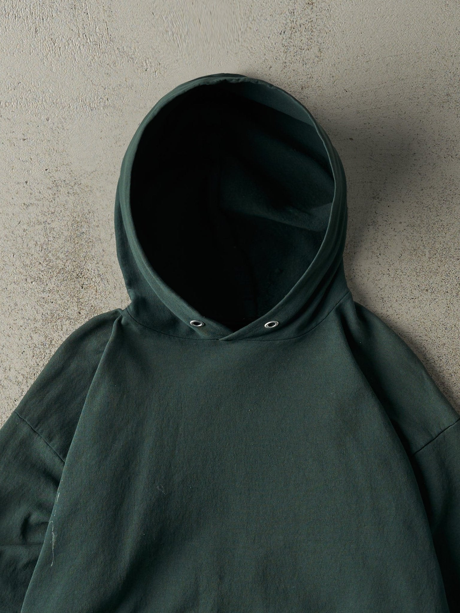Vintage 90s Green Blank Hoodie (L)