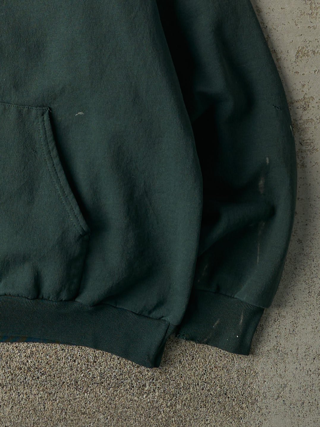 Vintage 90s Green Blank Hoodie (L)