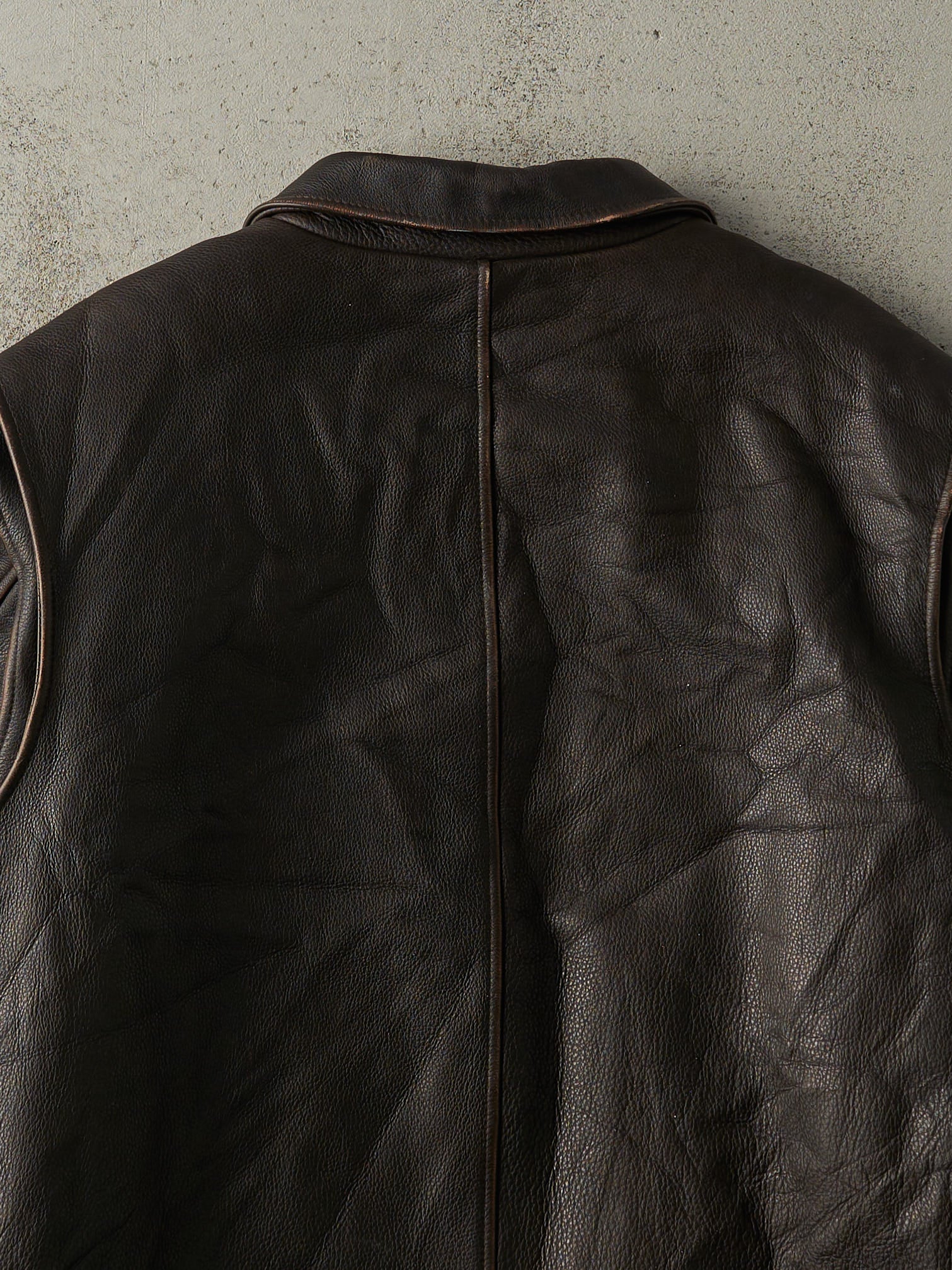 Vintage Y2K Brown Sonoma Leather Jacket (XXL) – Rebalance Vintage