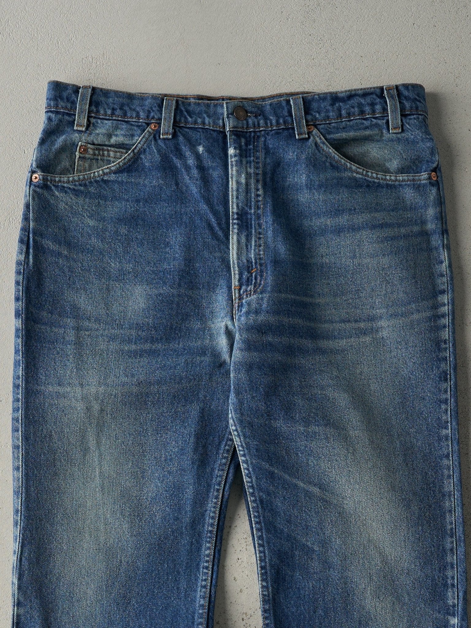 Vintage 80s Mid Wash Levi's 517 Orange Tab Jeans (36x31.5)