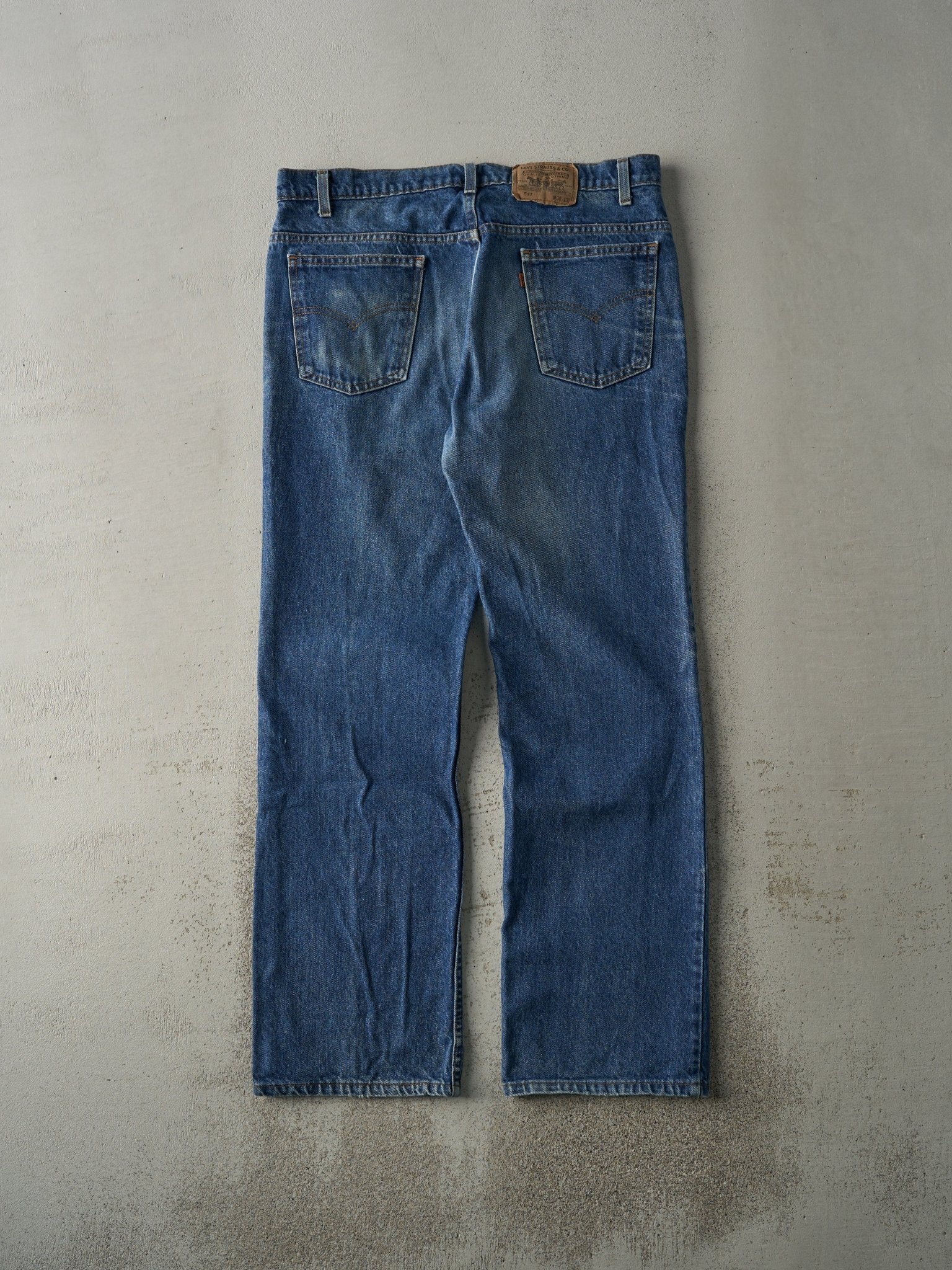 Vintage 80s Mid Wash Levi's 517 Orange Tab Jeans (36x31.5)