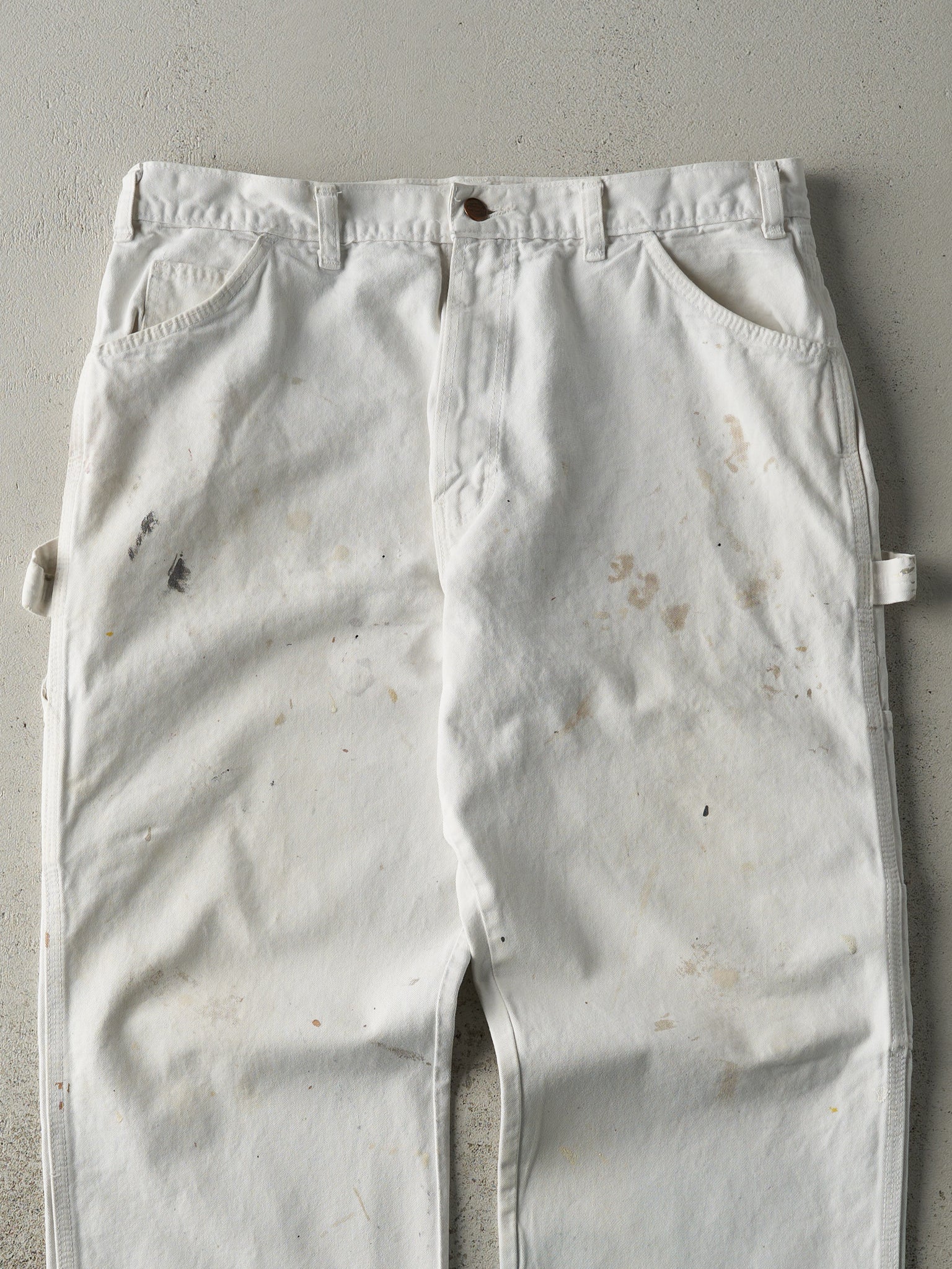 Vintage 90s White Dickies Carpenter Pants (34x30.5)