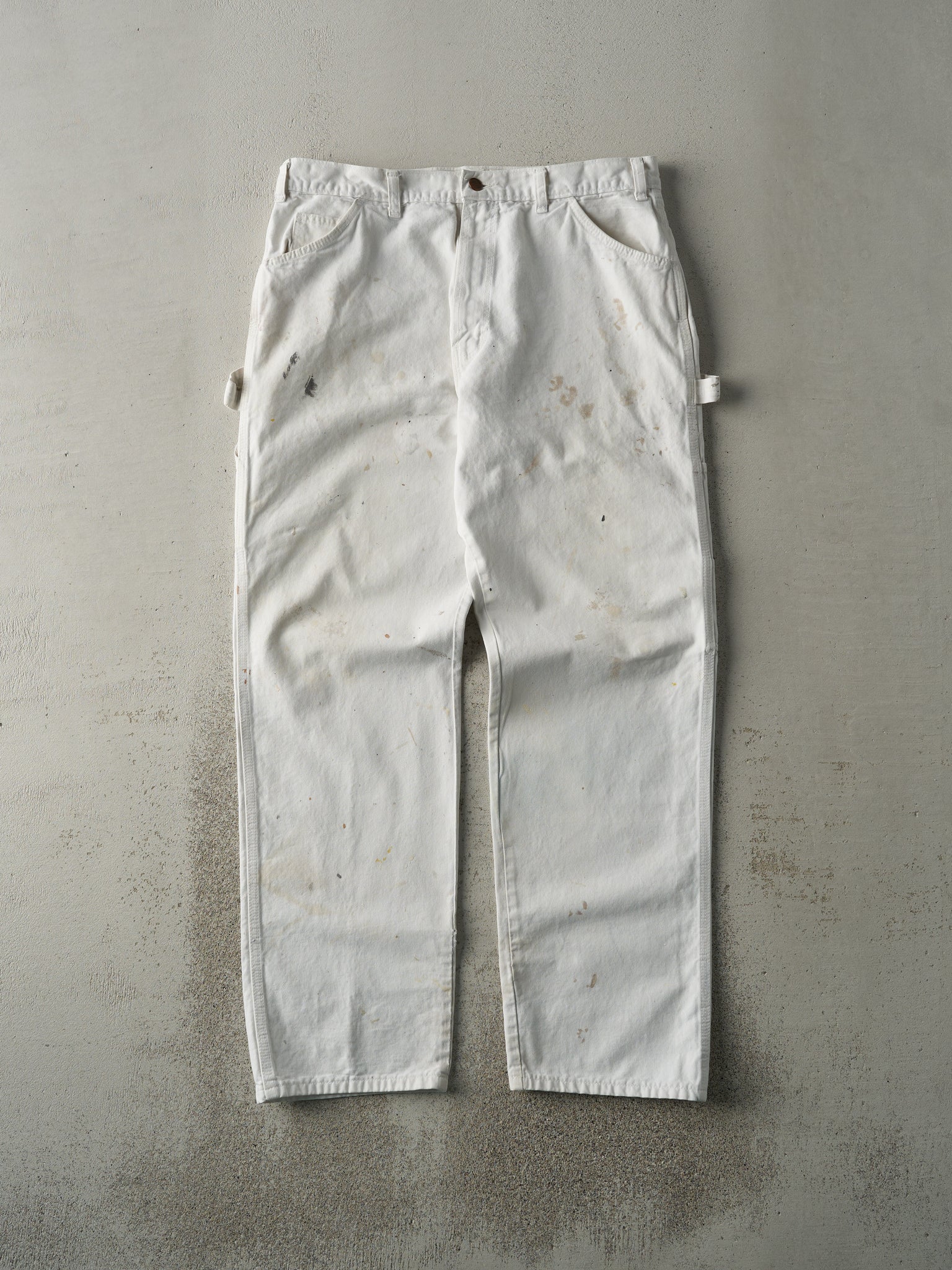 Vintage 90s White Dickies Carpenter Pants (34x30.5)