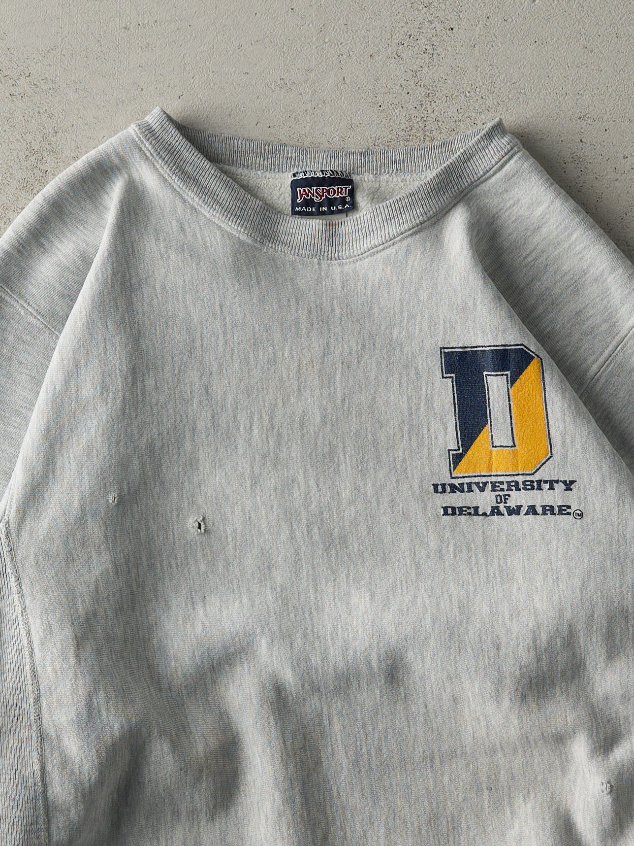 Vintage 90s Grey University Of Delaware Crewneck (M)