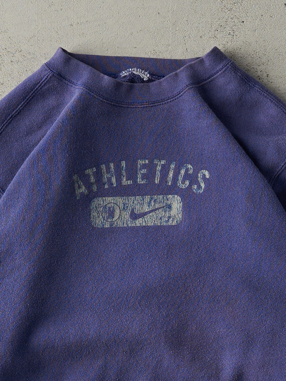 Vintage 90s Blue Nike Athletics Logo Crewneck (M)